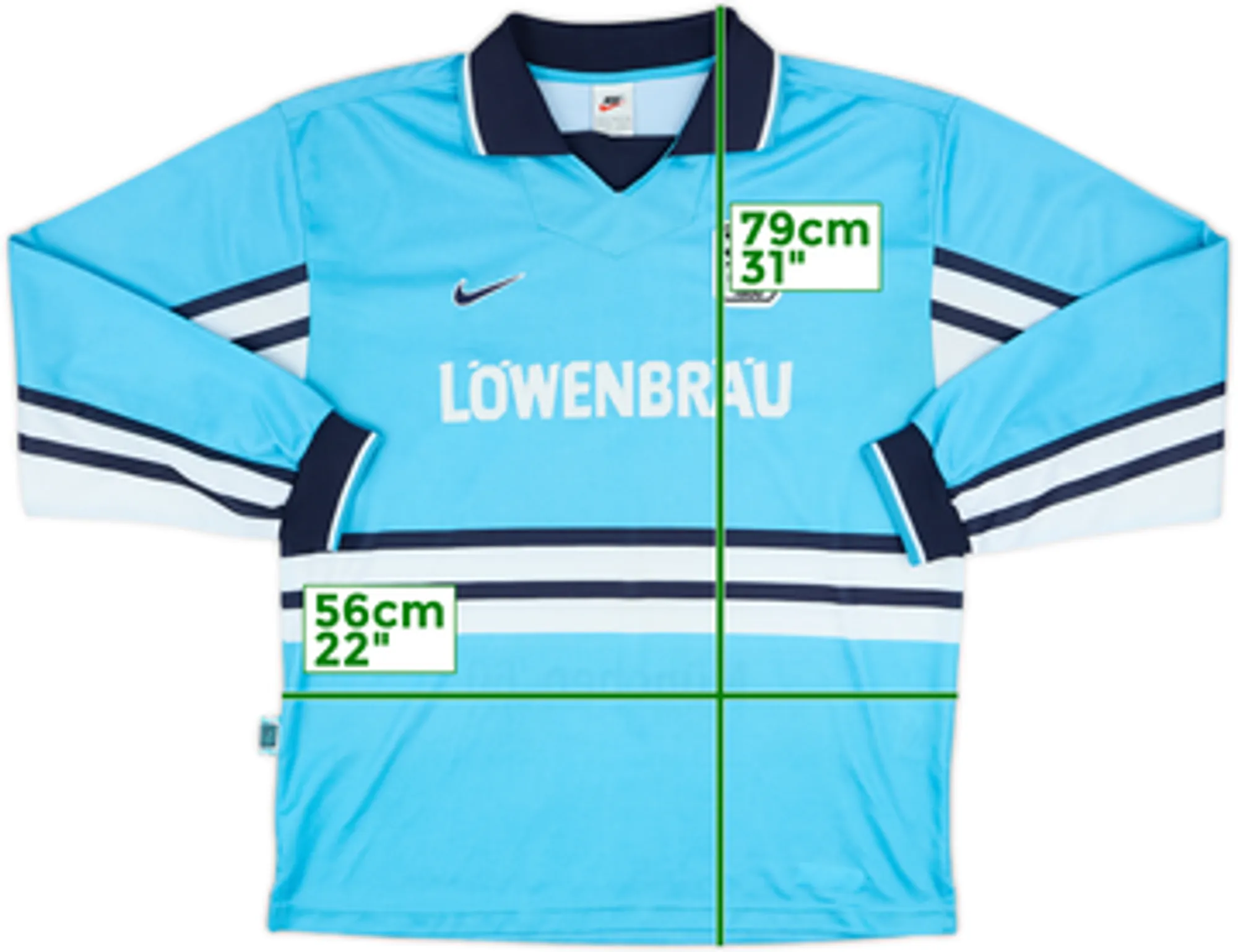 1997-98 1860 Munich Player Issue Home L/S Shirt - 9/10 - (XL)