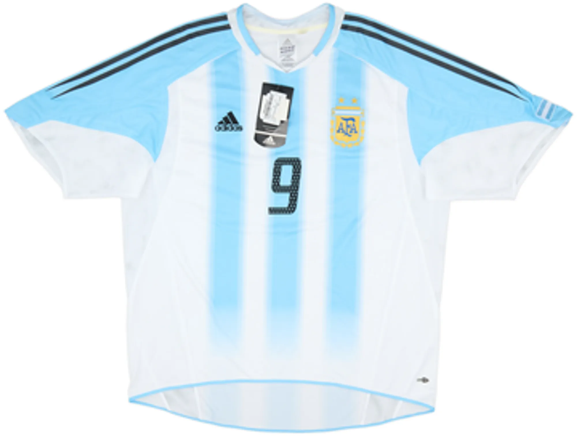 2004-05 Argentina Home Shirt Crespo #9 (XL)