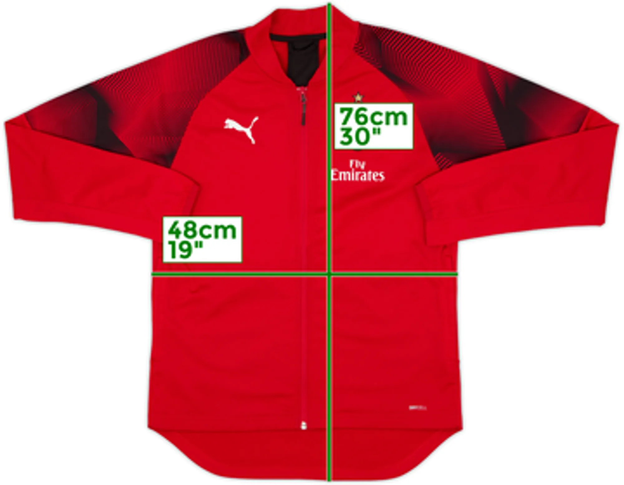 2018-19 AC Milan Puma Track Jacket - 7/10 - (S)