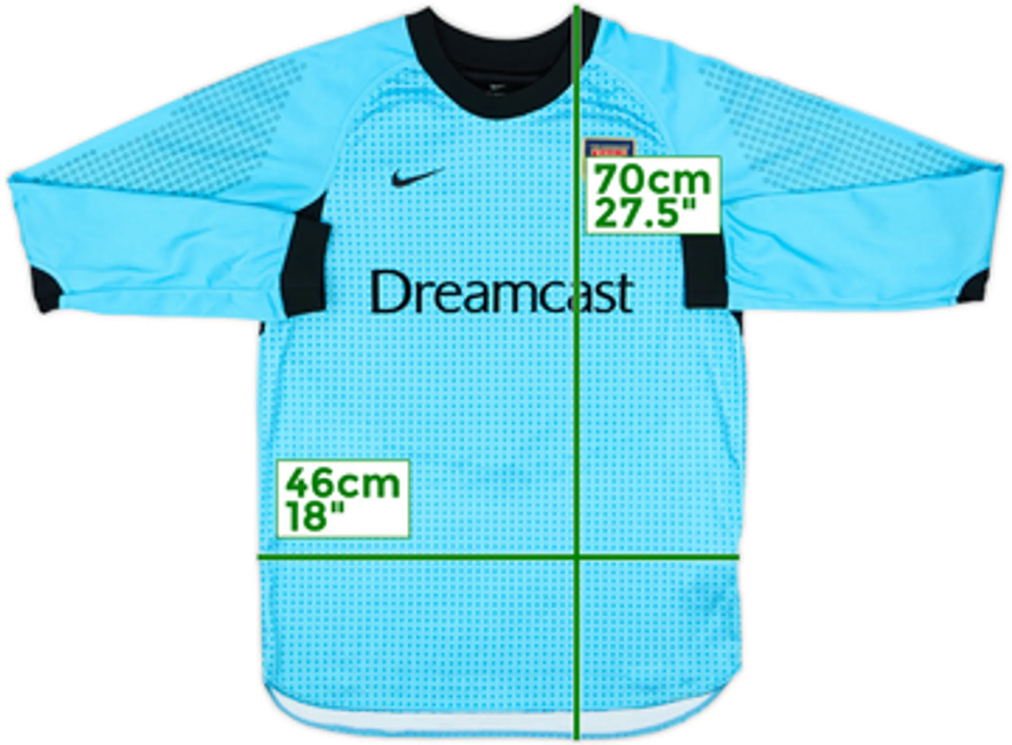 2000-01 Arsenal GK Shirt - 8/10 - (XL.Boys)