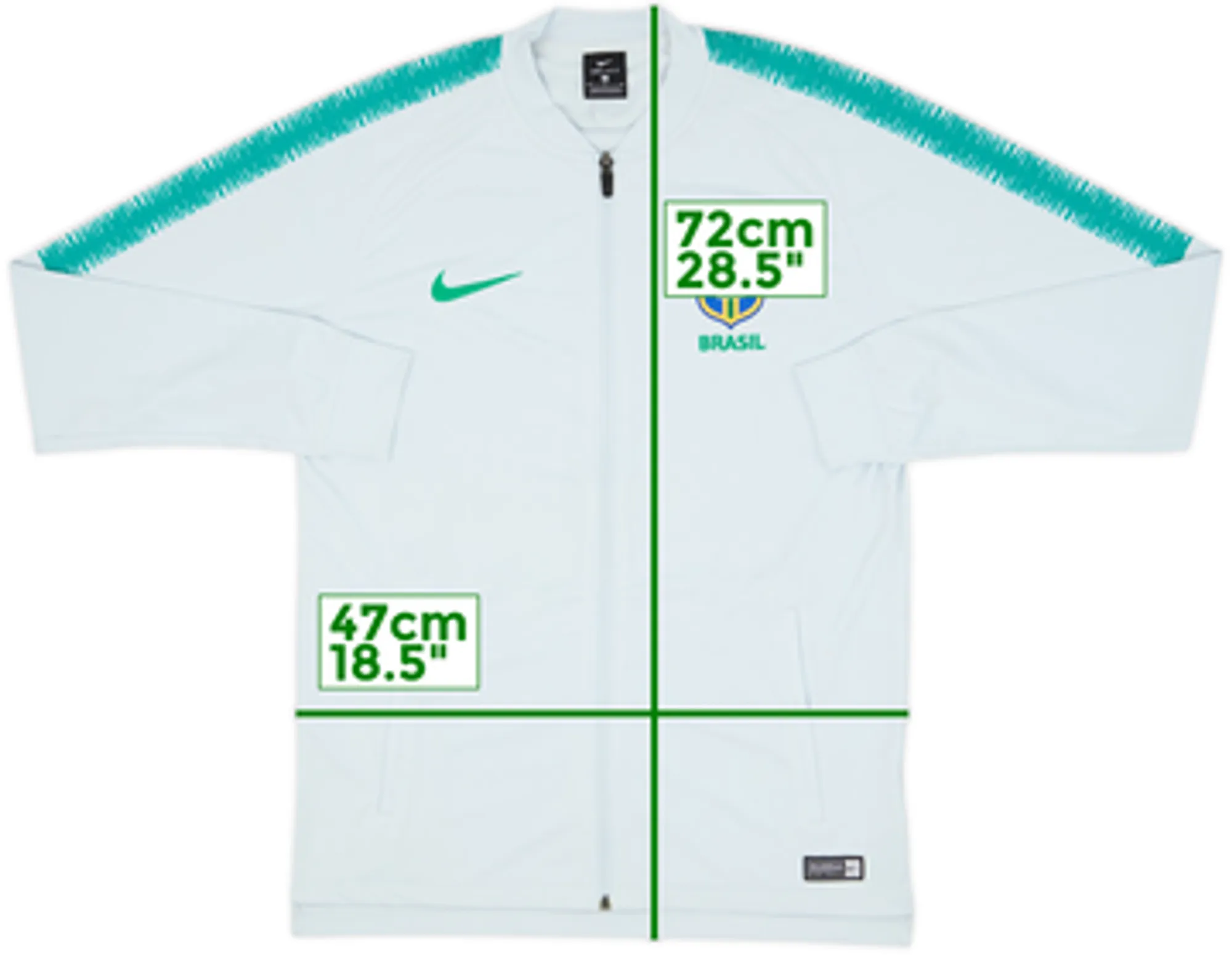 2018-19 Brazil Nike Track Jacket - 7/10 - (M)