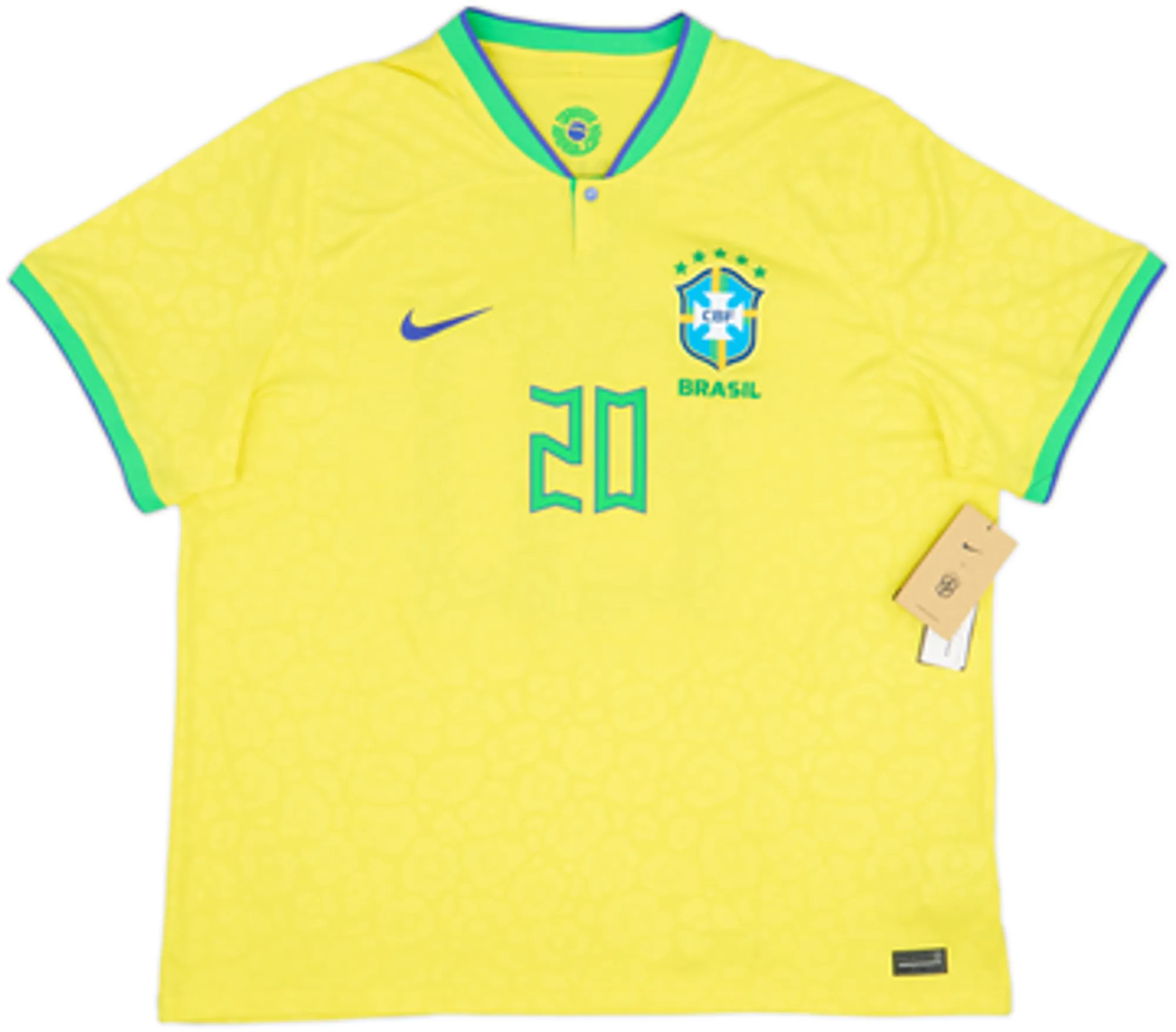 2022-23 Brazil Home Shirt Vini Jr #20 (M)