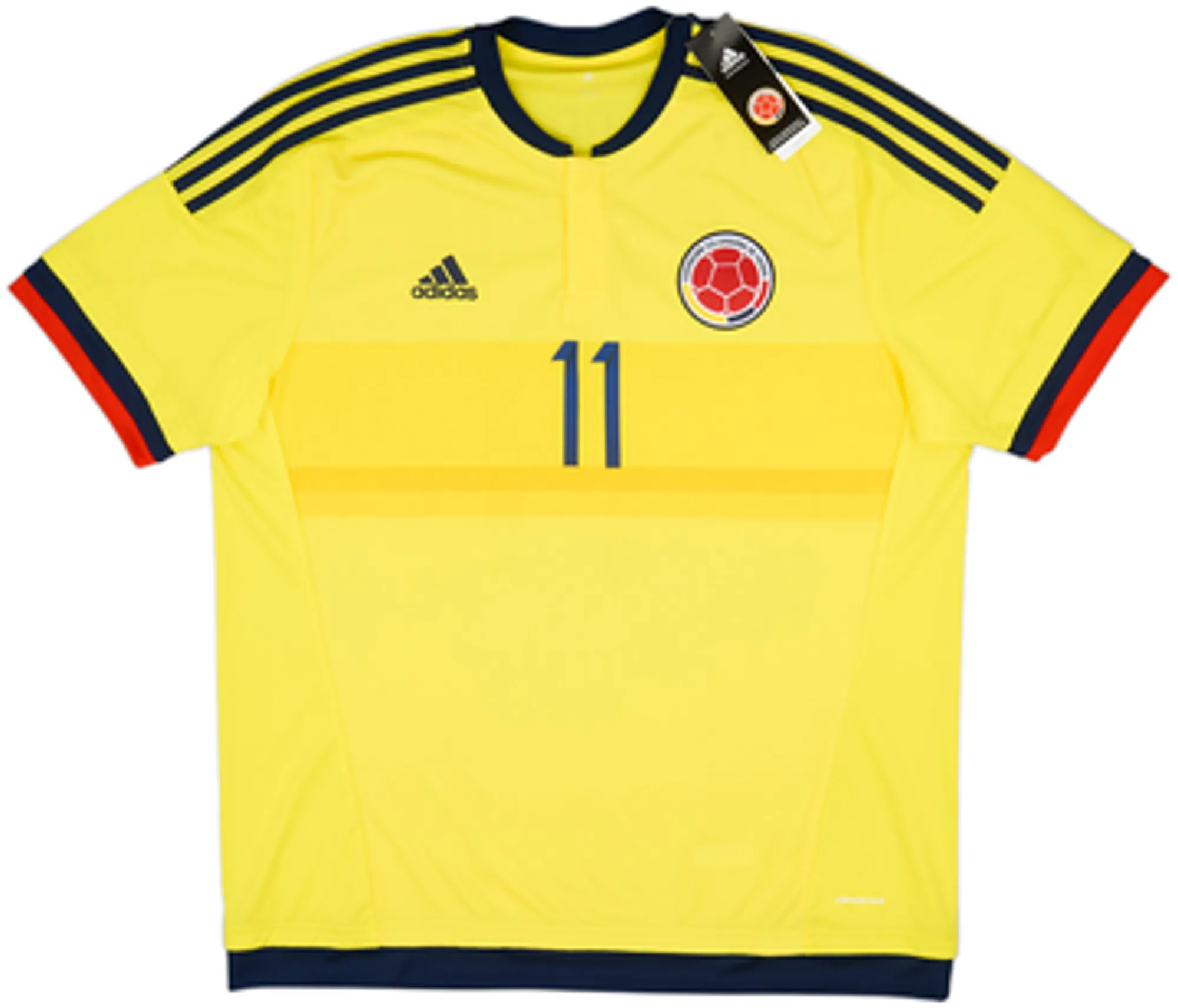 2015 Colombia Copa America Home Shirt Cuadrado #11 (XL)