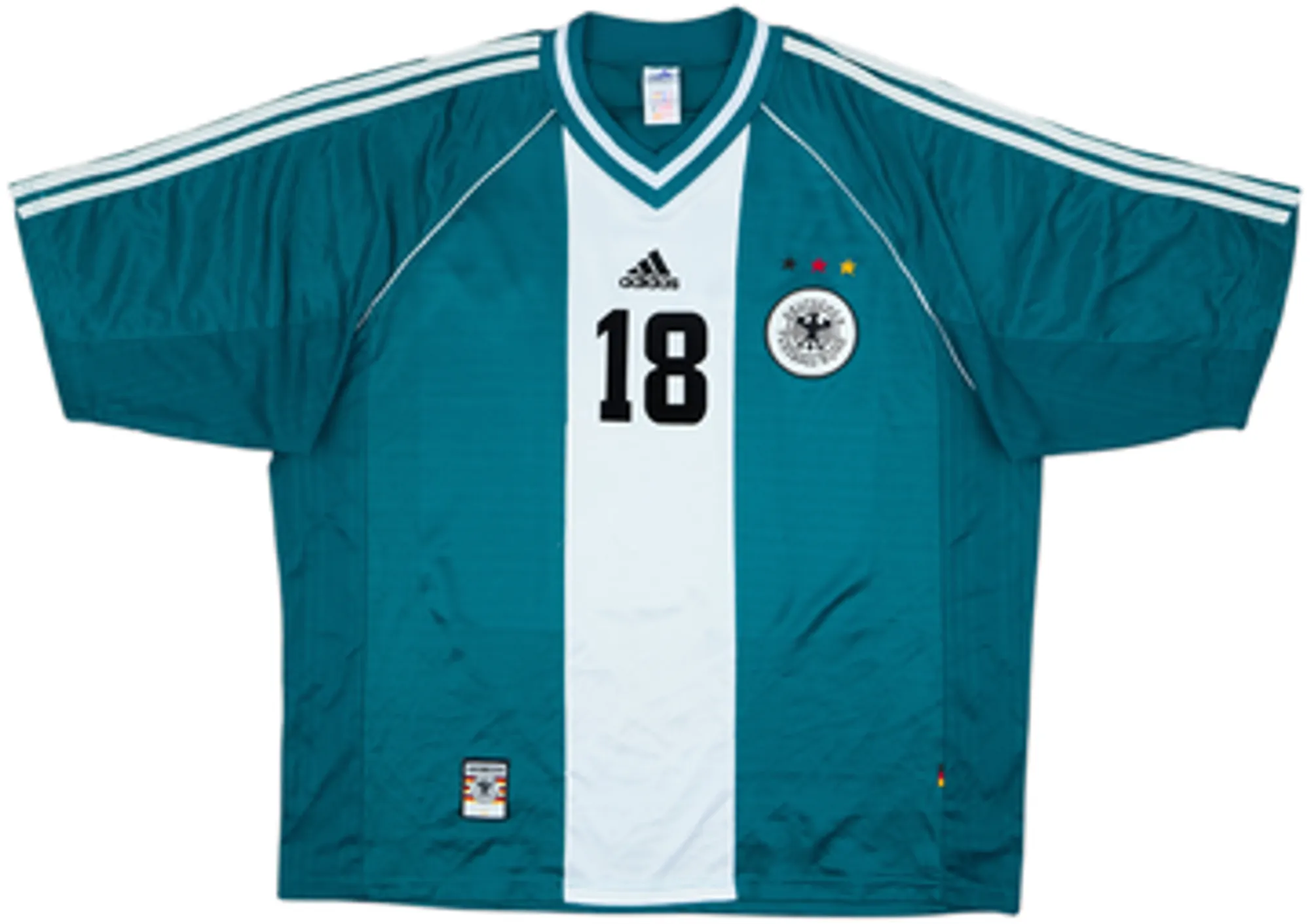 1998-00 Germany Away Shirt Klinsmann #18 - 6/10 - (XL.Boys)