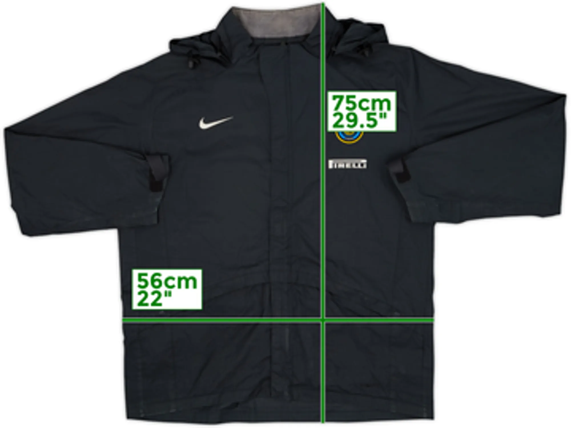 2006-07 Inter Milan Nike Hooded Rain Jacket - 8/10 - (M)