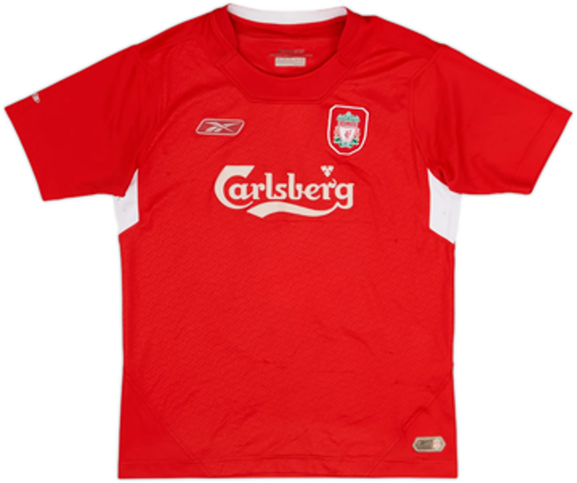 2004-06 Liverpool Home Shirt Gerrard #17 - 5/10 - (L.Boys)