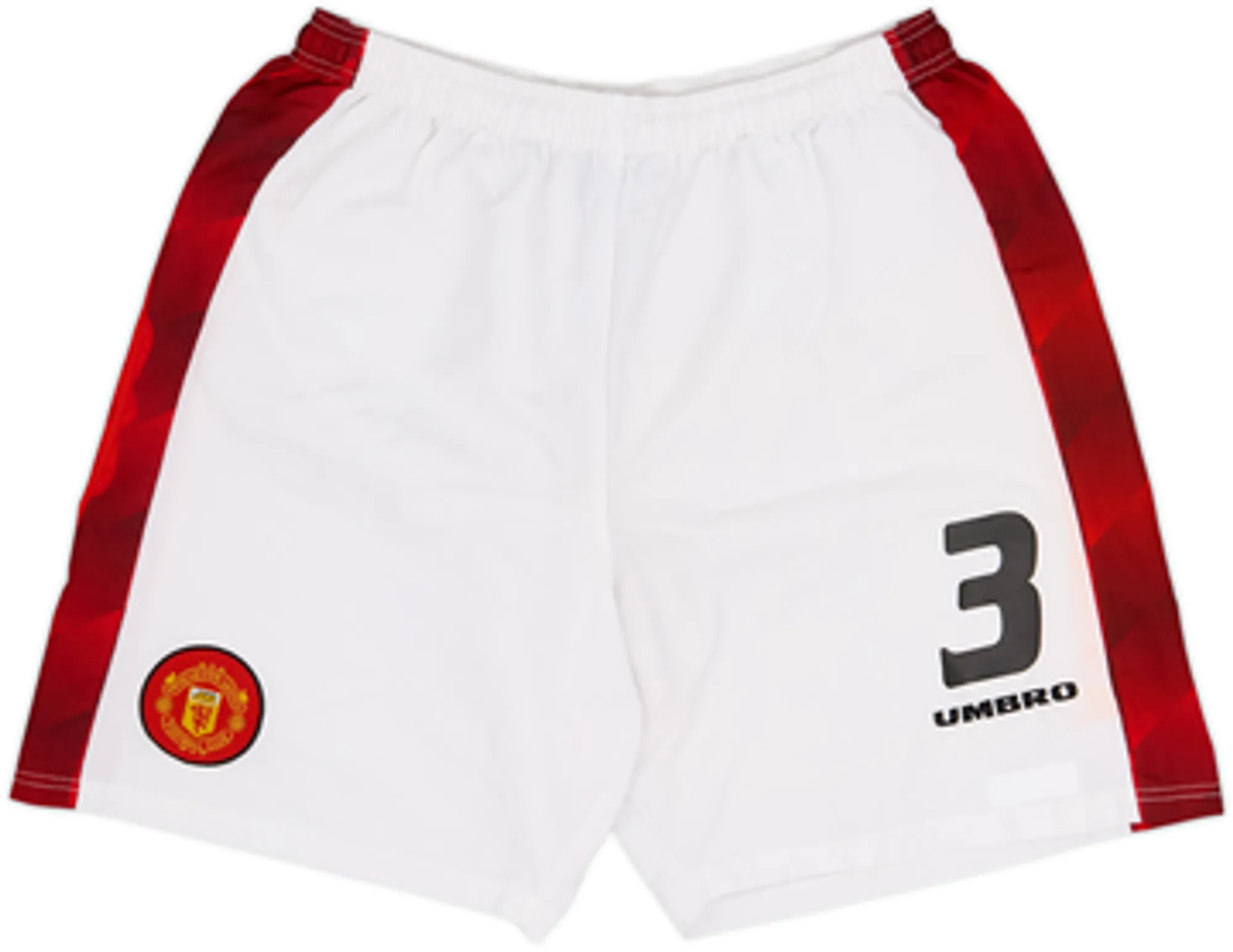 1996-98 Manchester United Home Shorts #3 - 8/10 - (L)