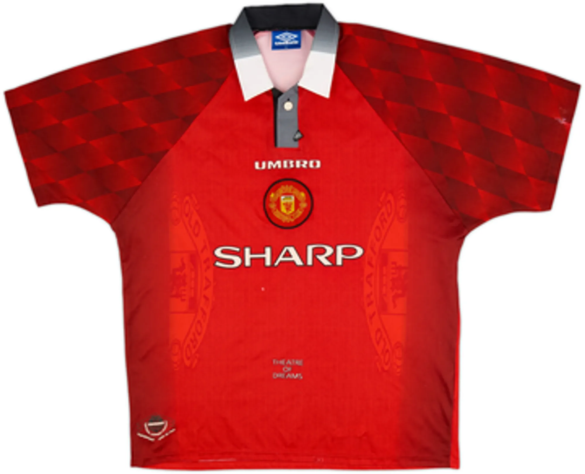 1996-98 Manchester United Home Shirt Scholes #18 - 5/10 - (XL)