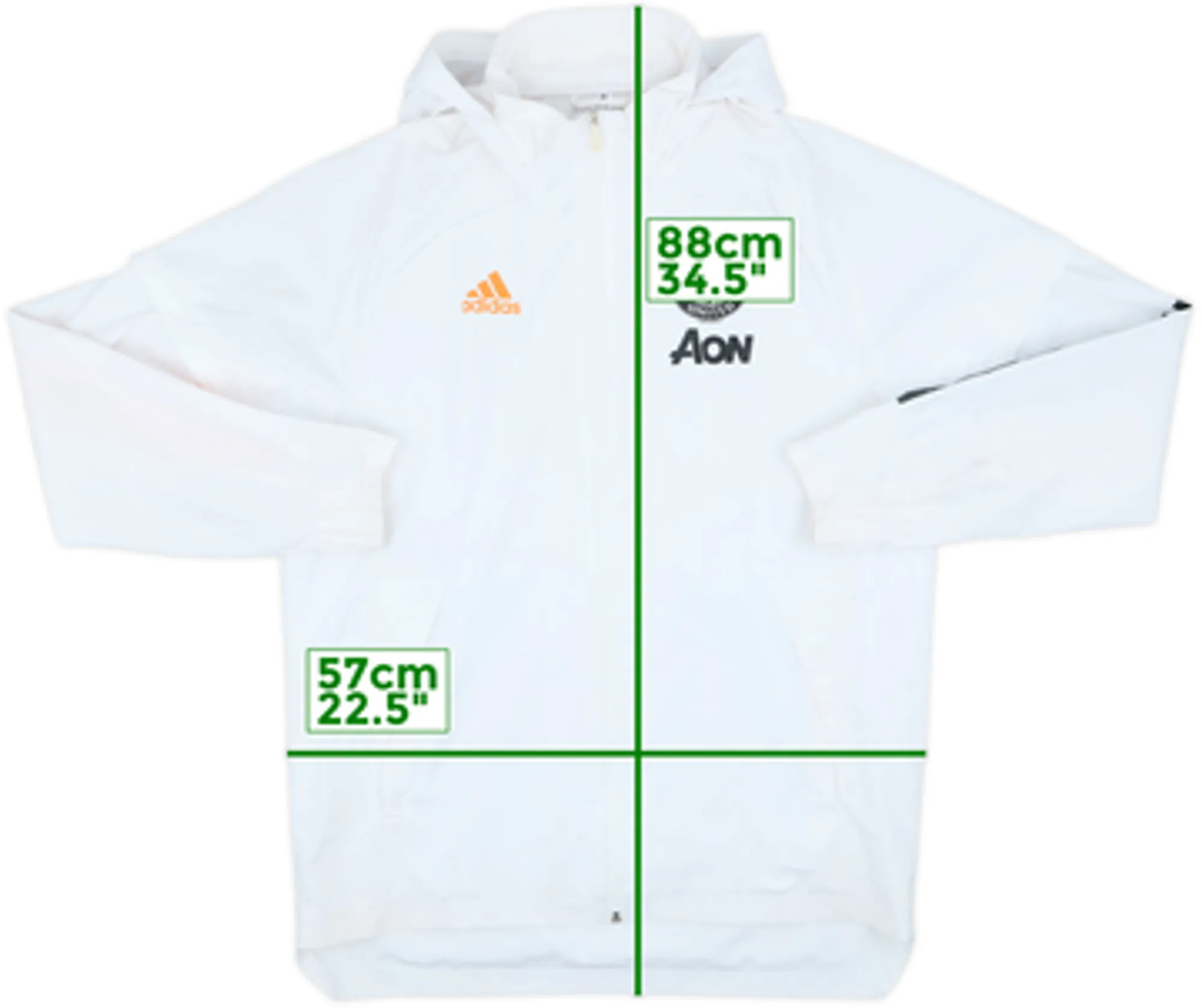 2020-21 Manchester United adidas Hooded Track Jacket - 9/10 - (M)
