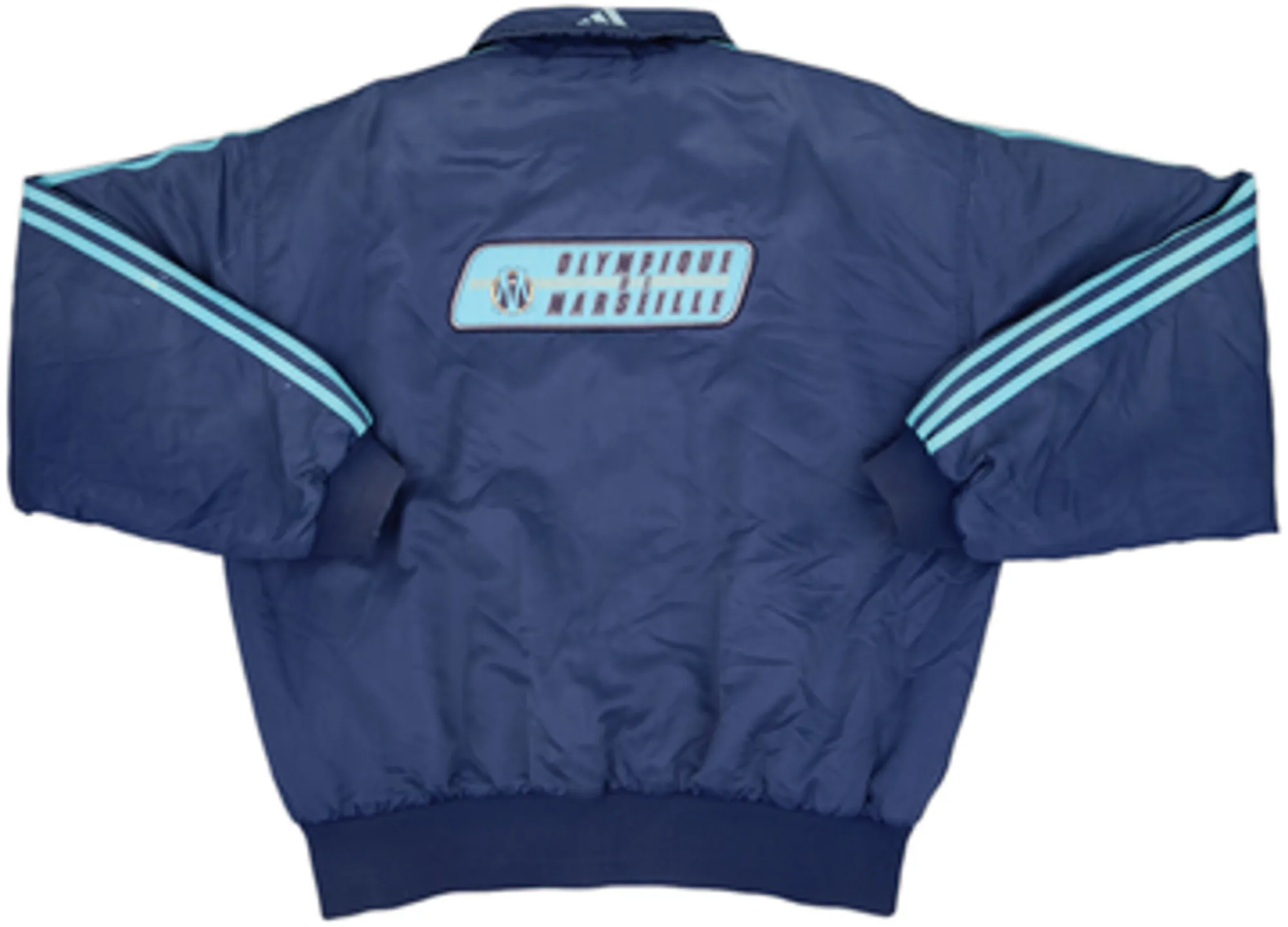 1998-99 Olympique Marseille adidas Padded Bomber Jacket - 5/10 - (L)