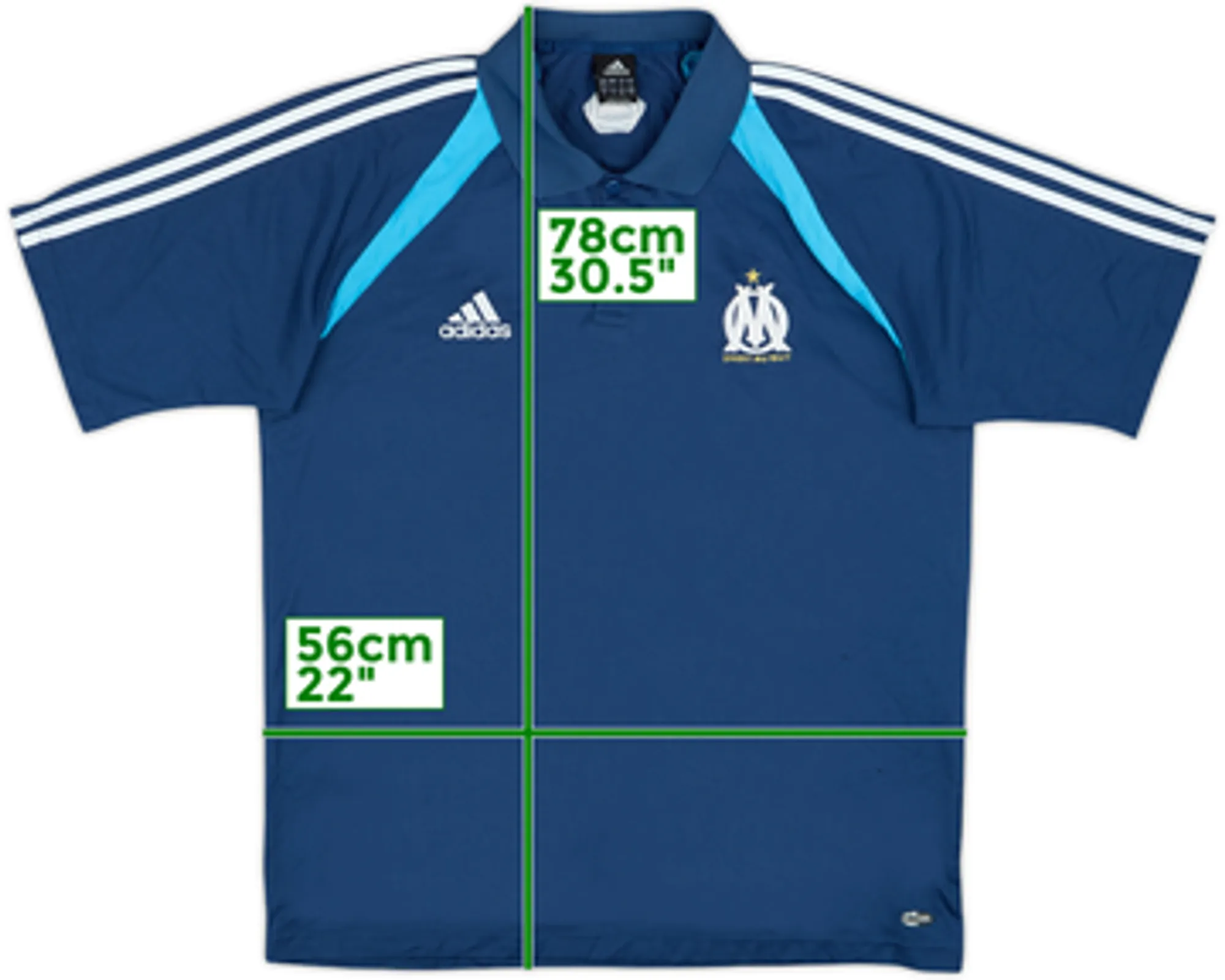 2004-05 Marseille adidas Polo Shirt - 5/10 - (L/XL)