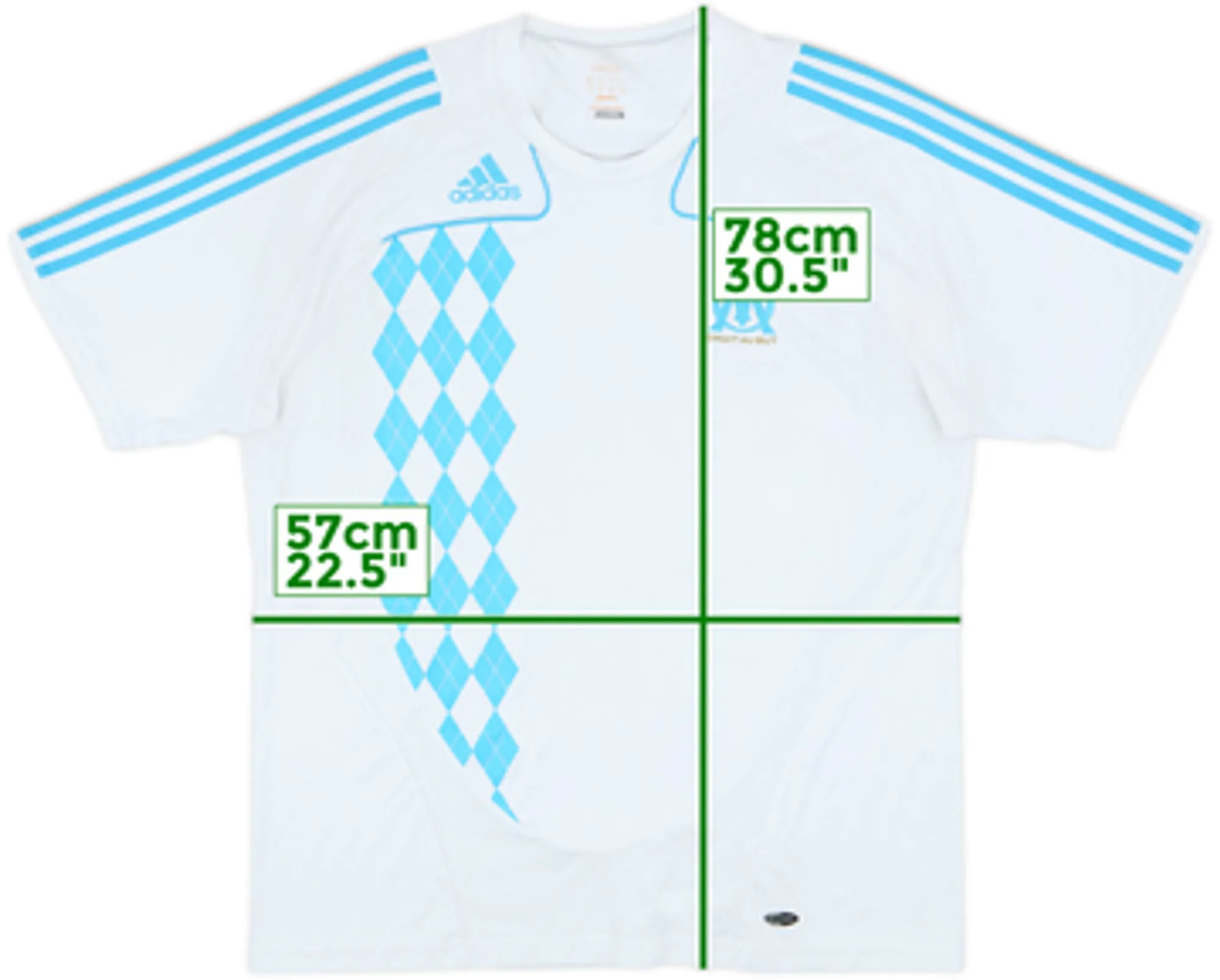 2008-09 Olympique Marseille adidas Training Shirt - 6/10 - (XL)