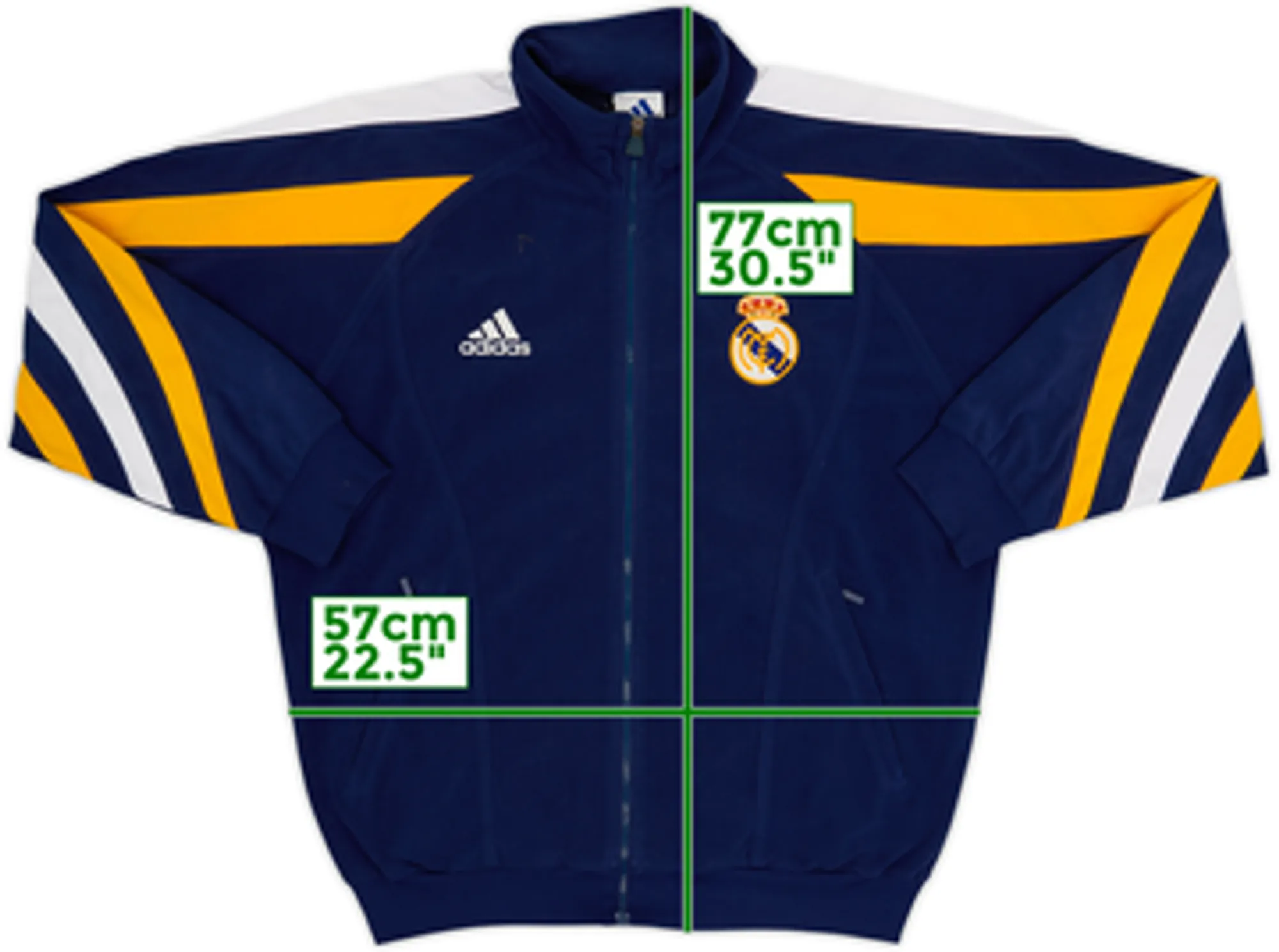 1998-00 Real Madrid adidas Track Jacket - 7/10 - (M)