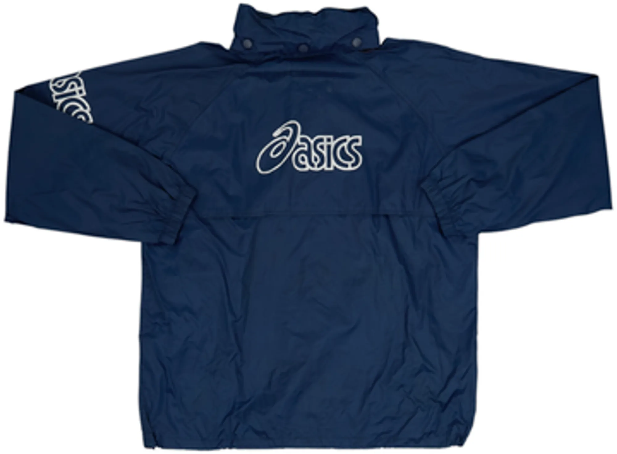 2002-03 Sampdoria Asics 1/4 Zip Hooded Rain Jacket - 5/10 - (M)