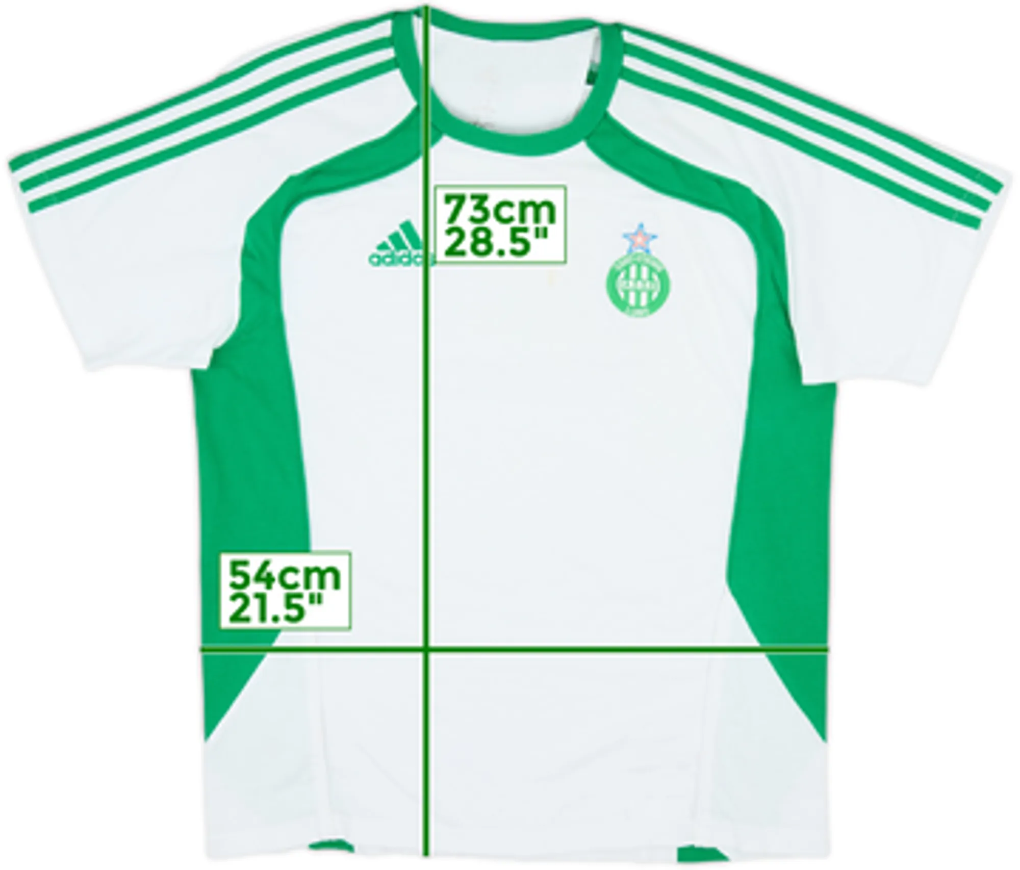 2010-11 Saint-Etienne adidas Cotton Tee - 6/10 - (L)
