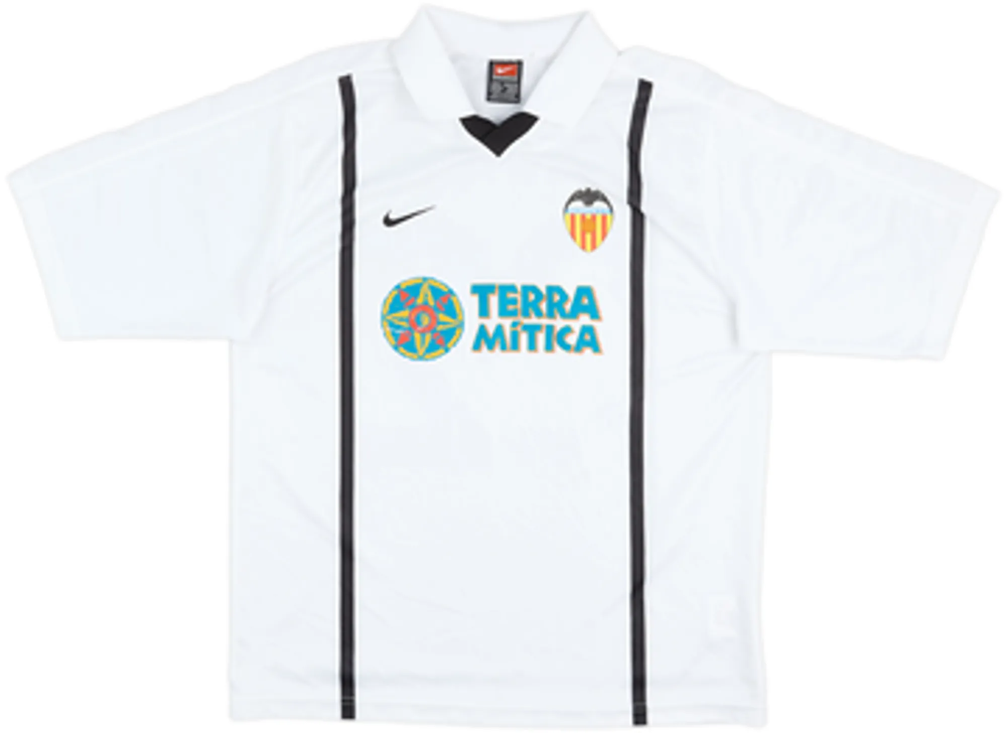 2000-01 Valencia Basic Home Shirt Aimar #22 - 7/10 - (M)