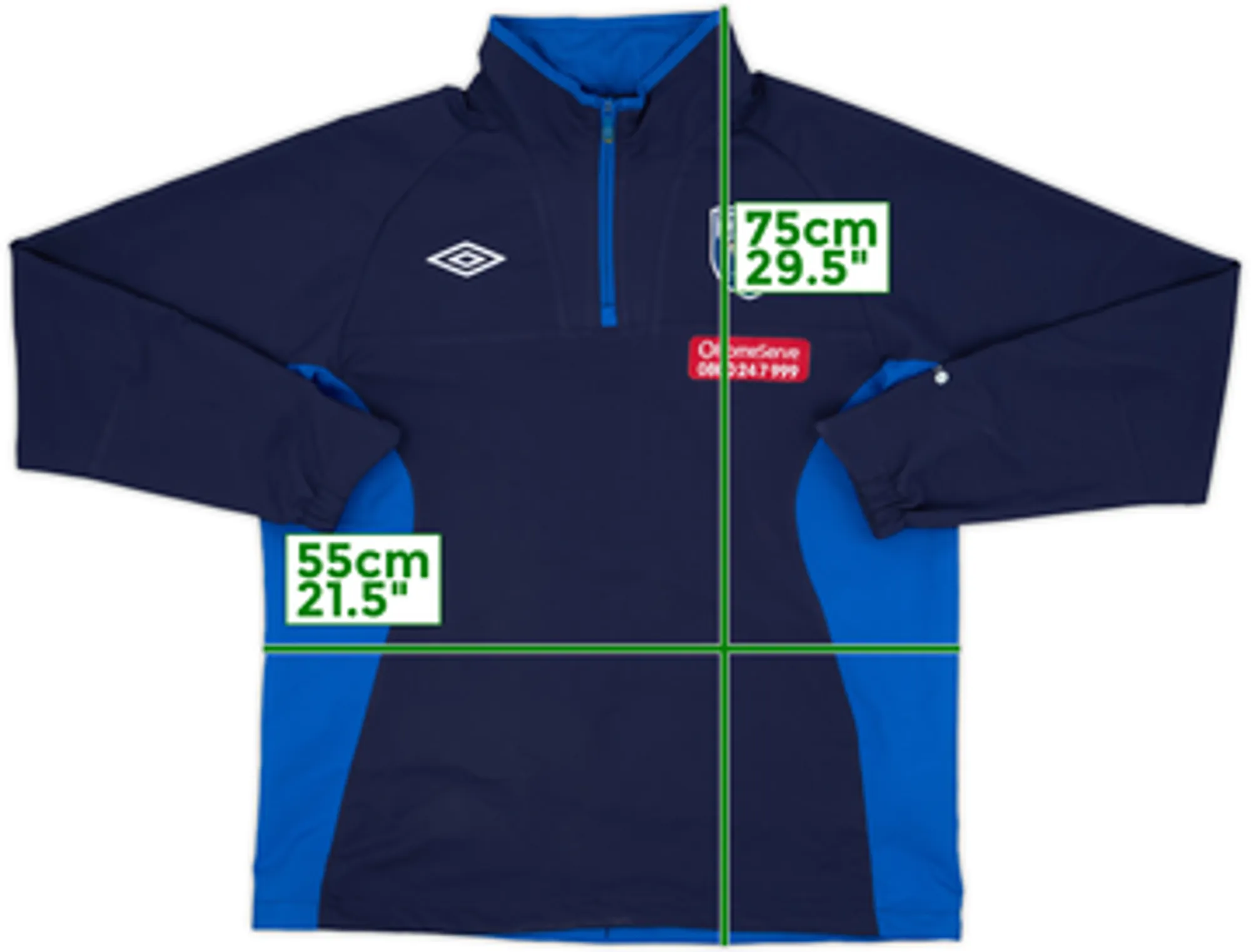 2010-11 West Brom Umbro 1/4 Zip Drill Top - 8/10 - (L)