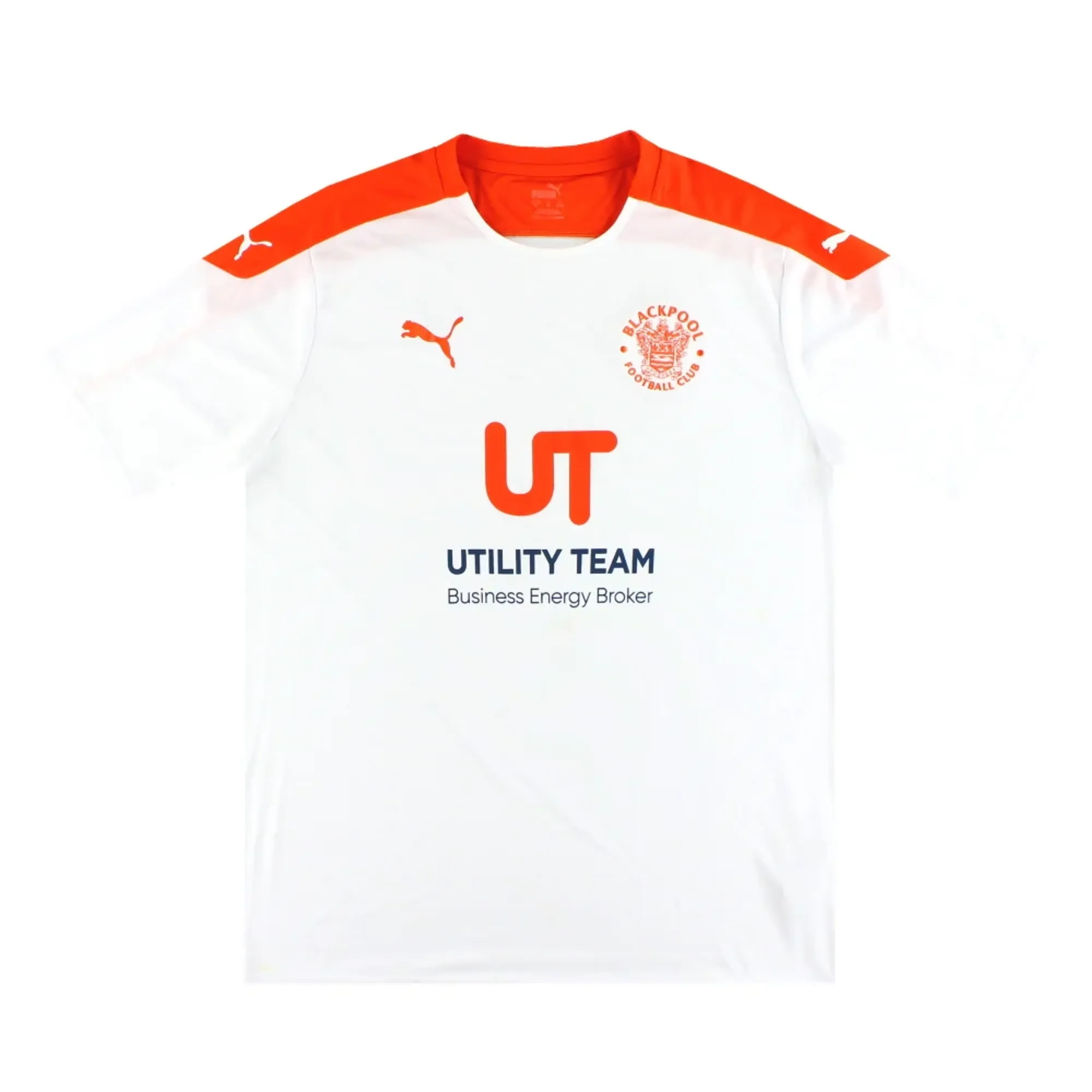 2020-21 Blackpool Puma Away Shirt XL - Blackpool / Excellent 