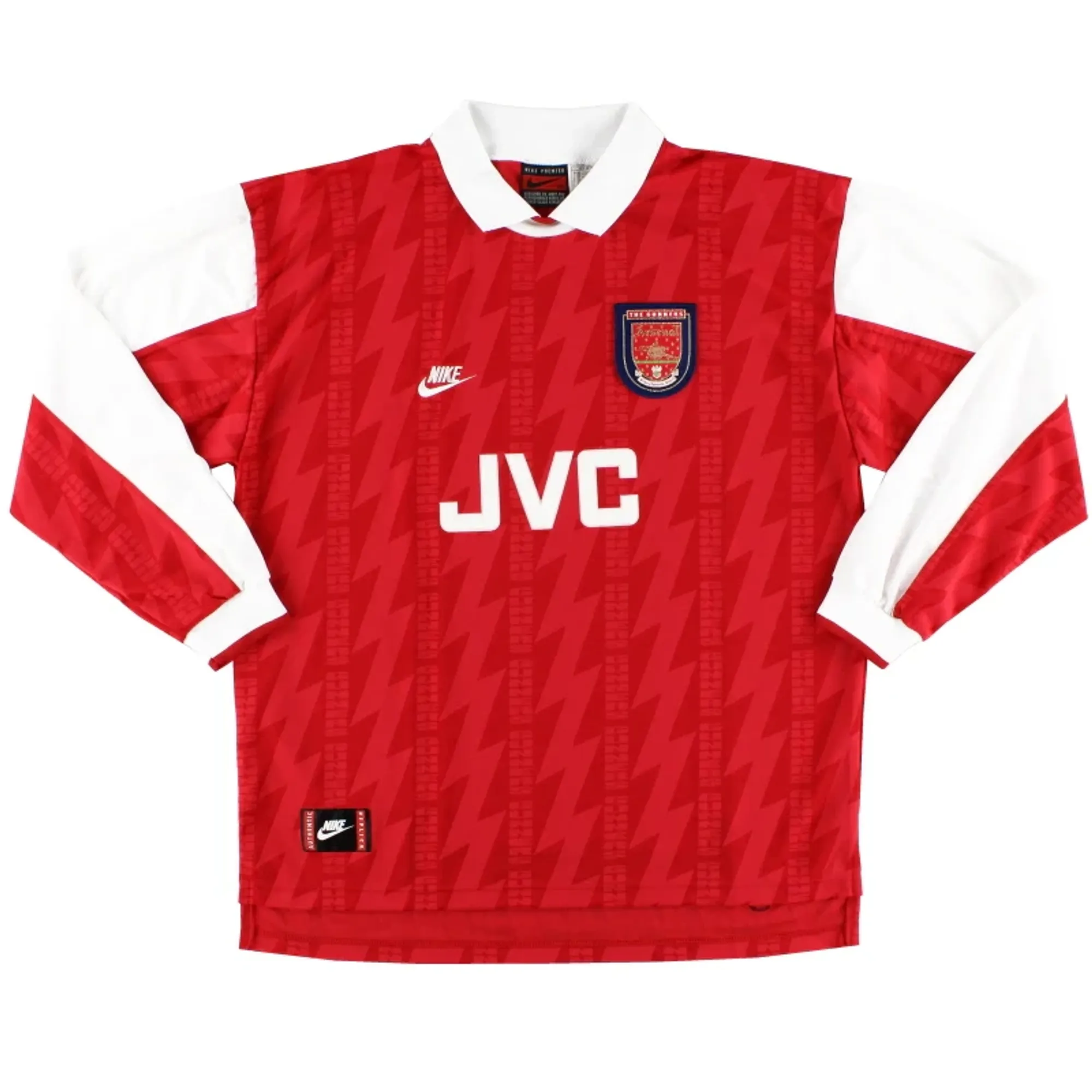 1994-96 Arsenal Nike Home Shirt L/S XXL - Arsenal / Excellent 