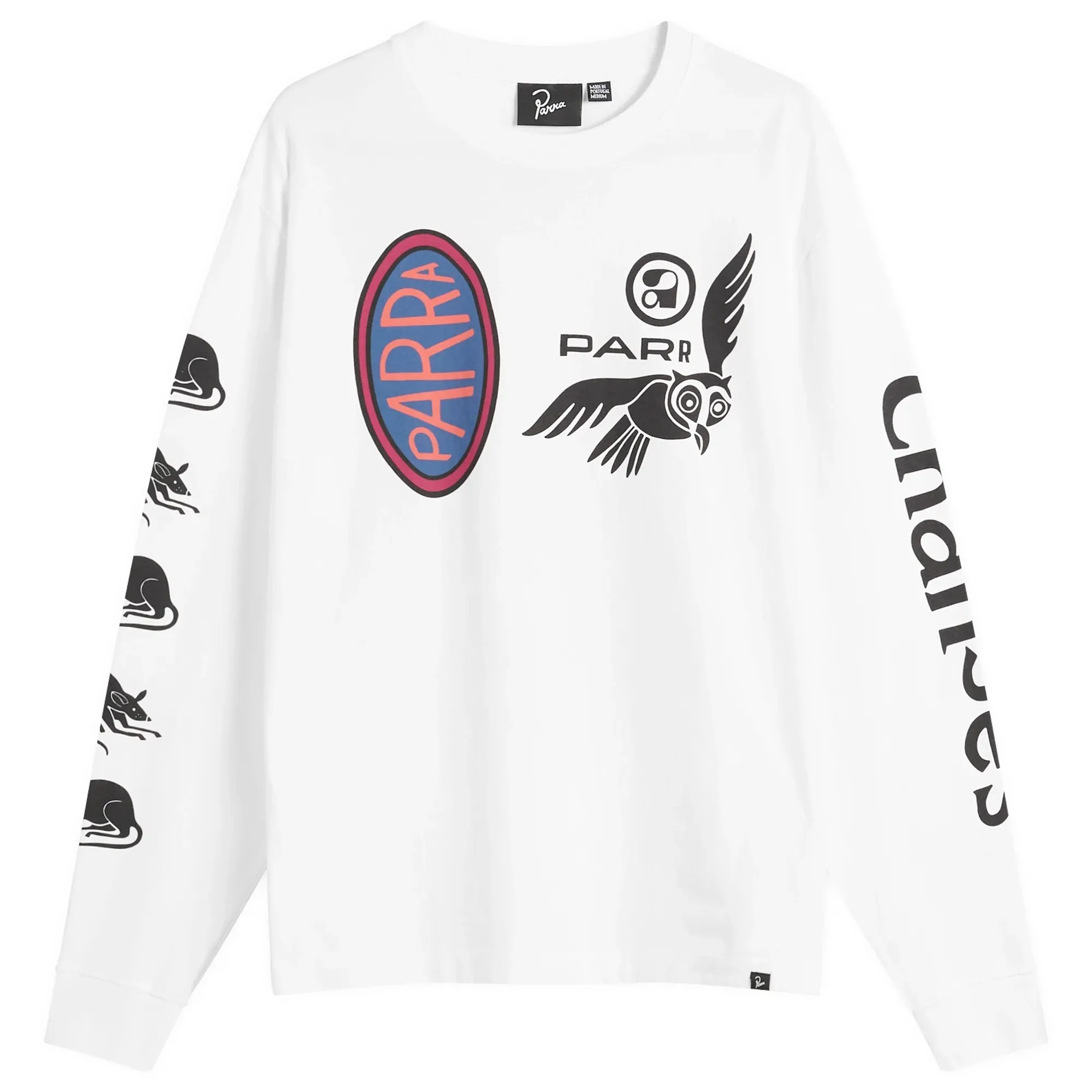 By Parra Men's Team Changes Long Sleeve T-Shirt White