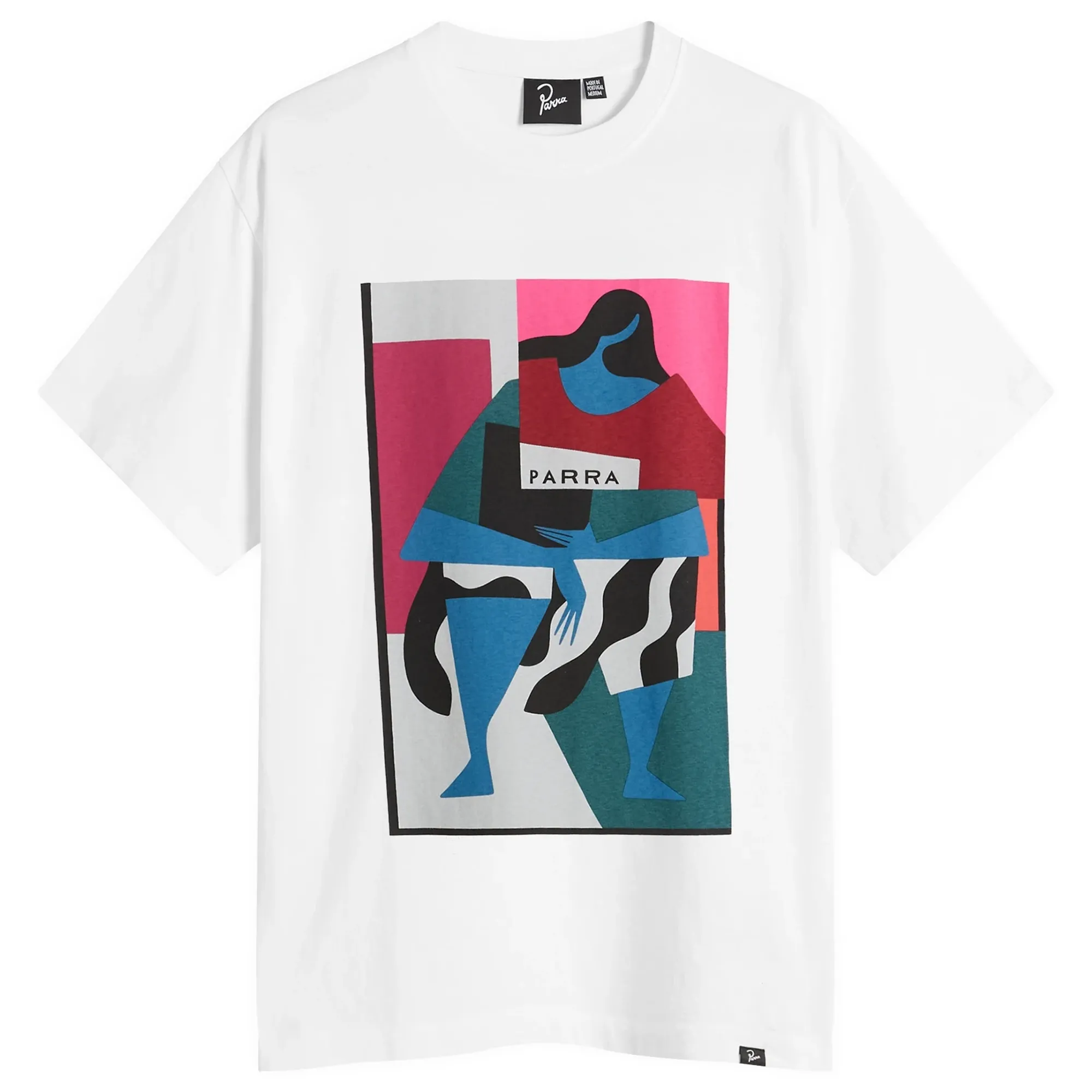 By Parra Men's Reading The Square T-Shirt White