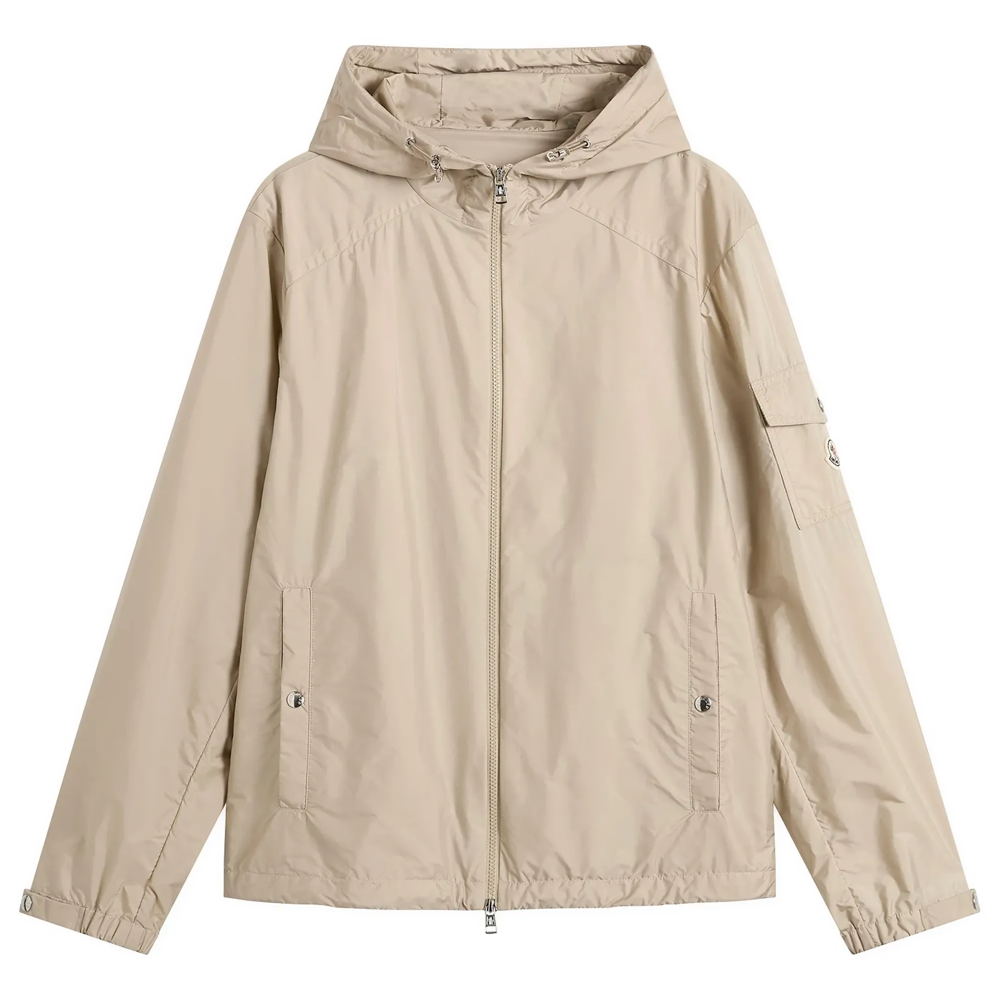 Moncler Men's Etiache Light Weight Hooded Jacket Beige