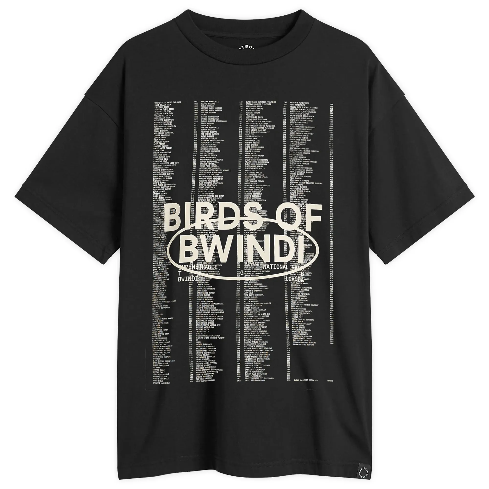 TGB Men's Birds Of Bwindi T-Shirt Black