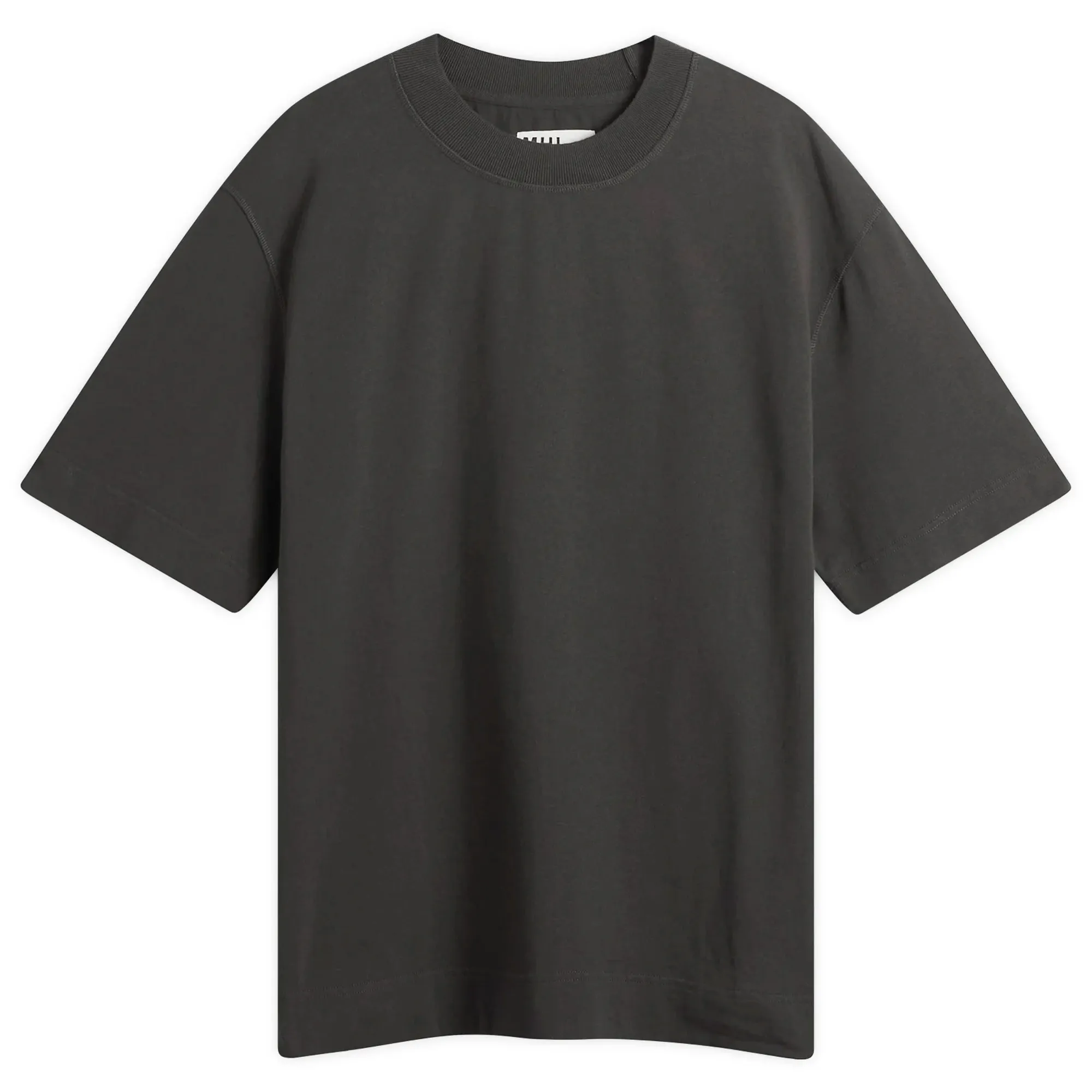 MHL by Margaret Howell Men's Flatlock Crew T-Shirt Black Green