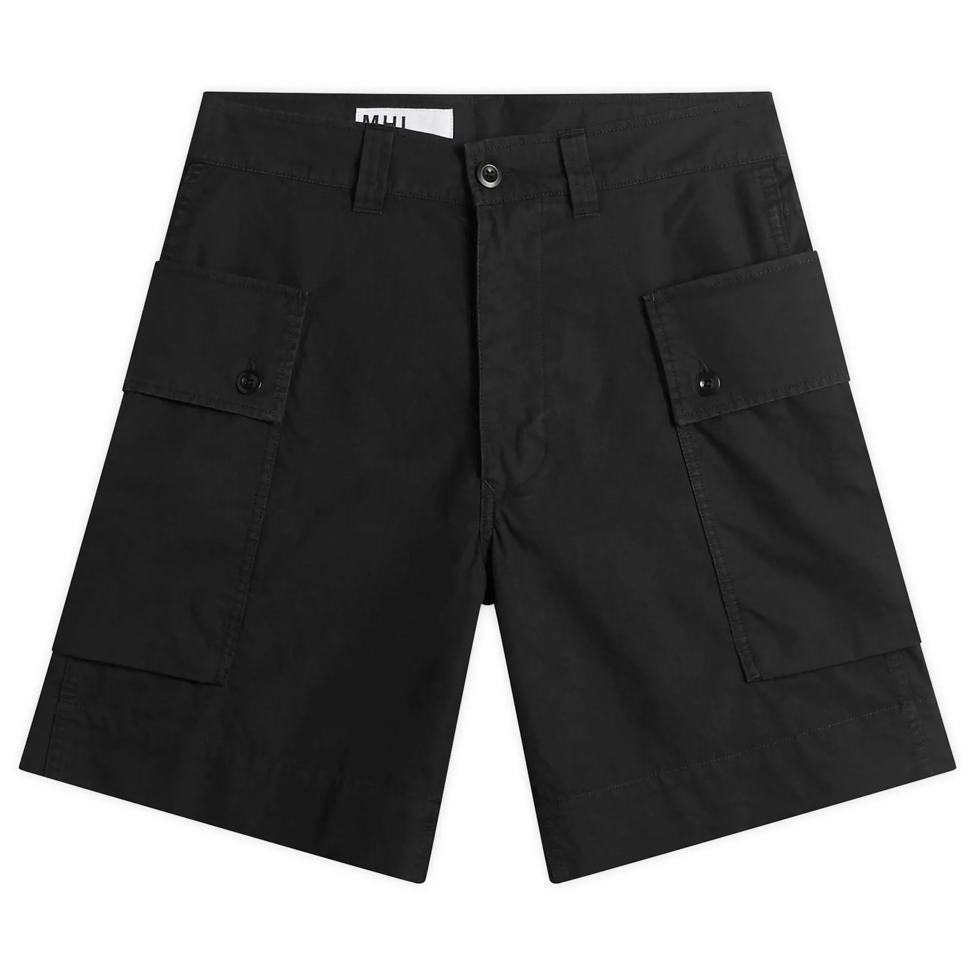 MHL by Margaret Howell Men's Cargo Pocket Shorts Black