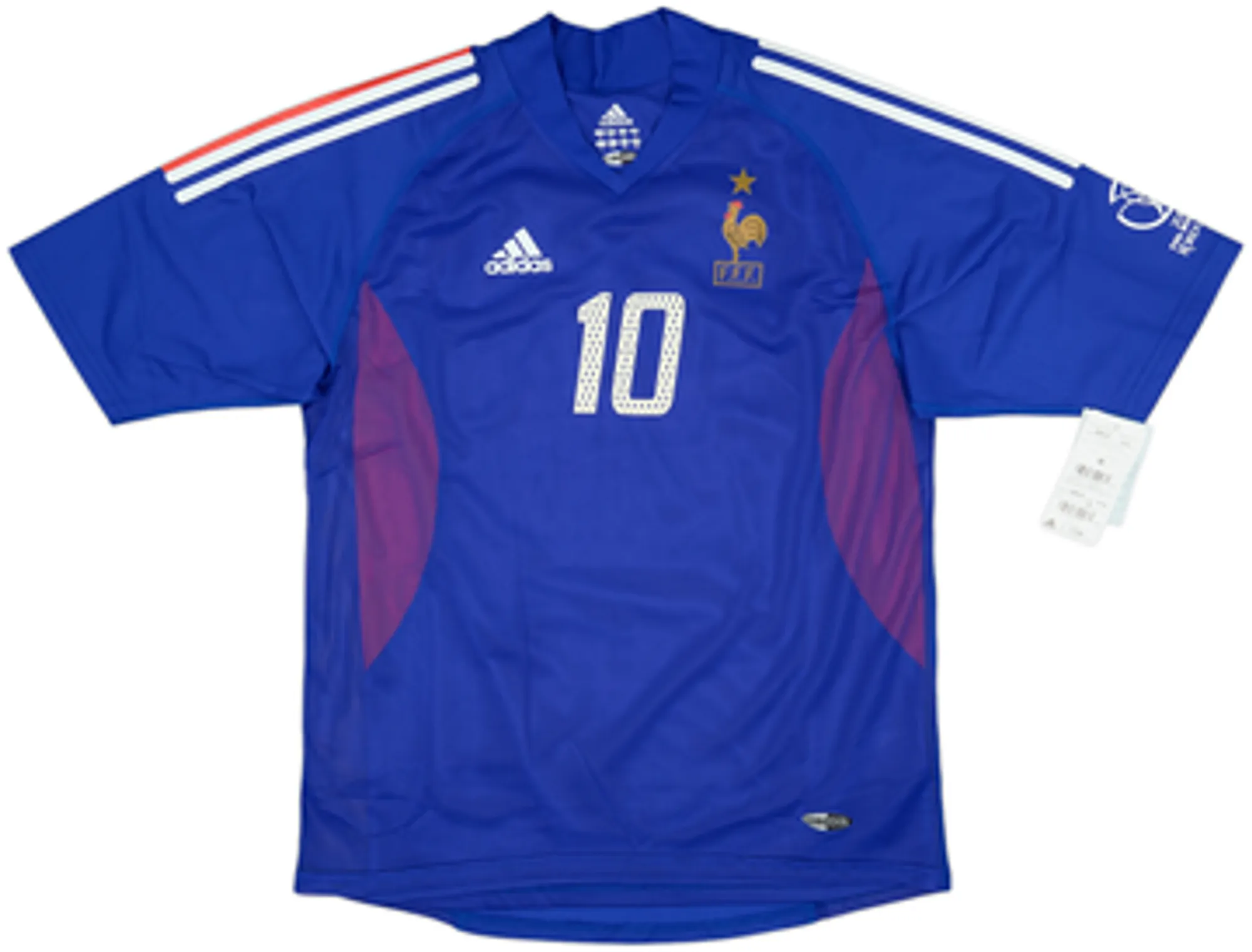 2002-04 France Player Issue Home Shirt Zidane #10 (M)