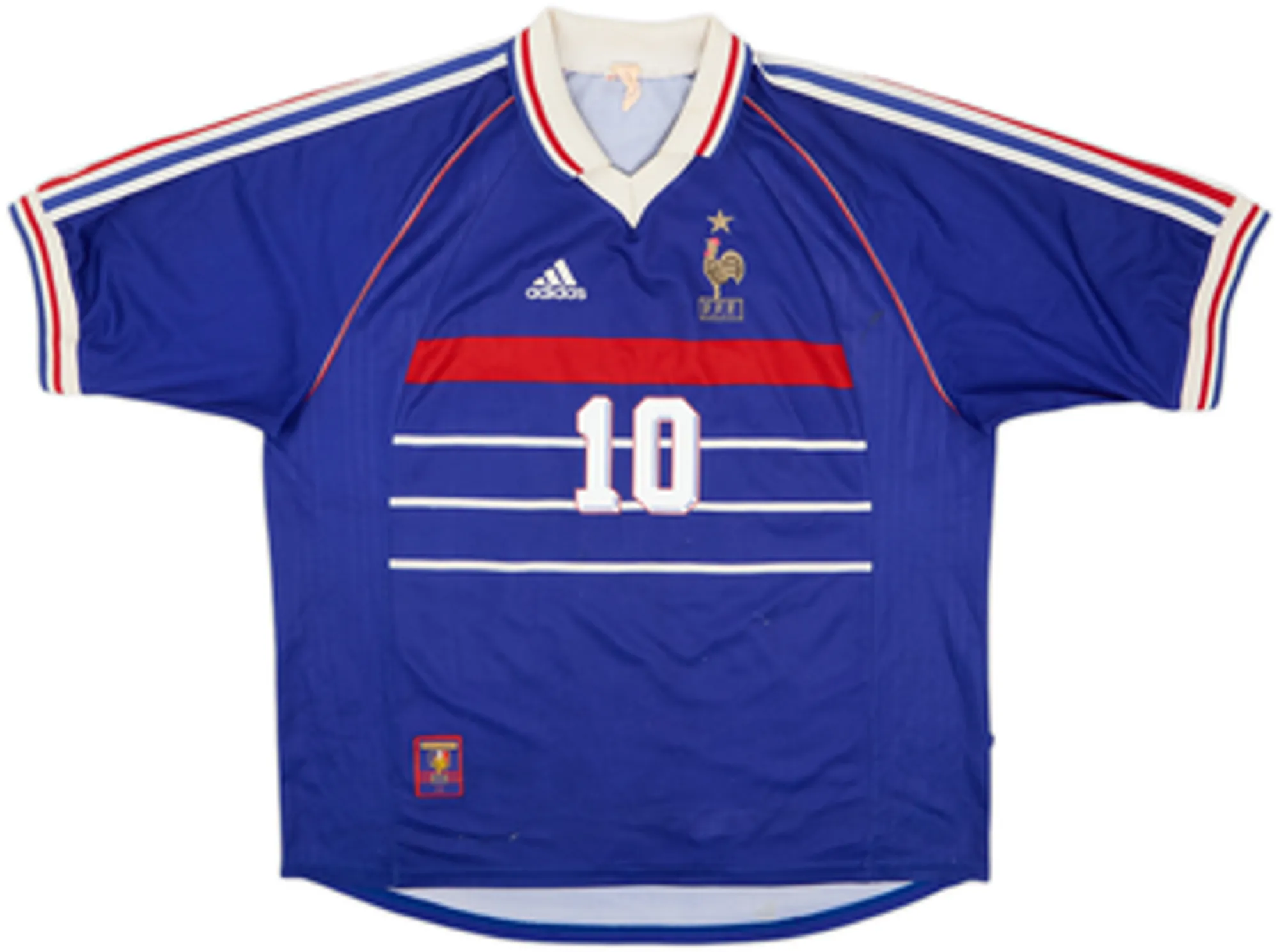 1998-00 France Home Shirt Zidane #10 - 5/10 - (M)