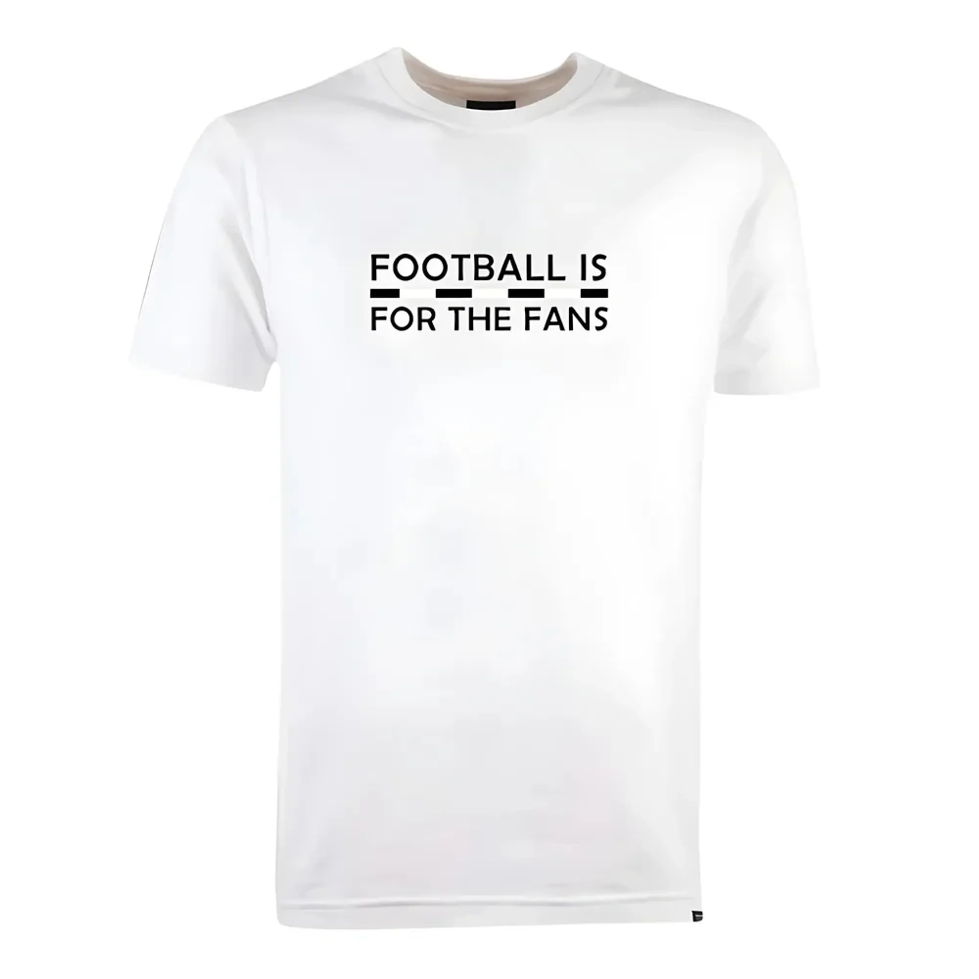 Black/White Football is for the Fans - White T-Shirt