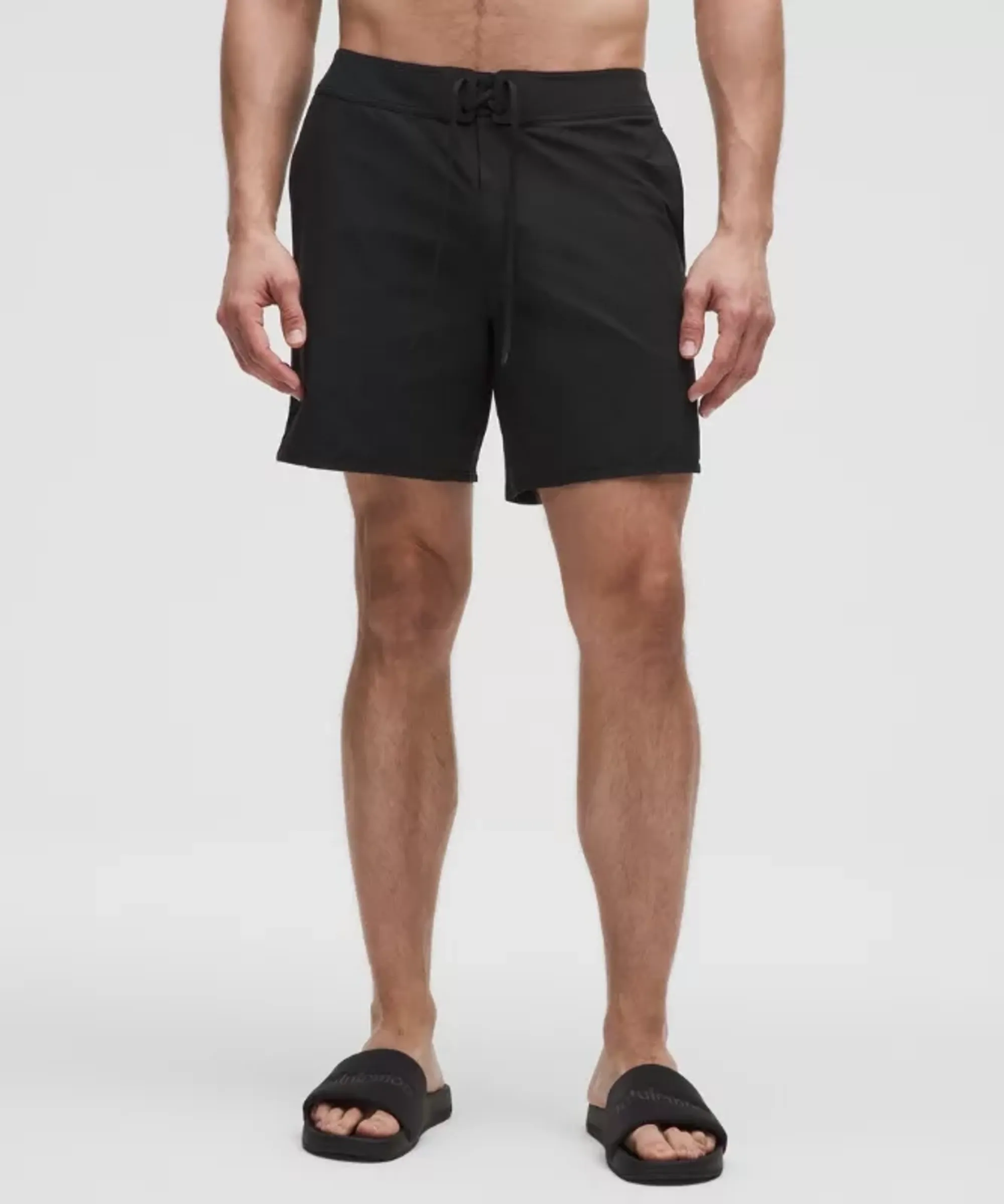 lululemon – Men's Classic-Fit Linerless Board Shorts – 7" – Color Black – Size 28