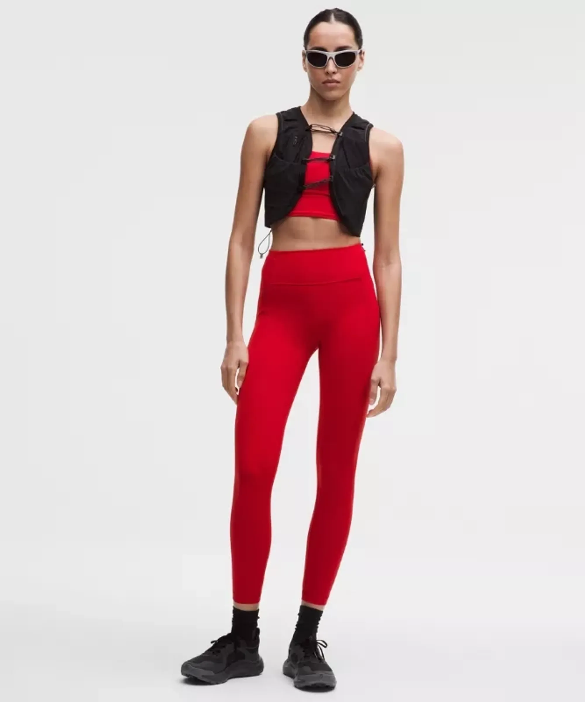 lululemon – Women's Swift Speed High-Rise Tight Leggings – 25" – Color Red/Neon – Size 10
