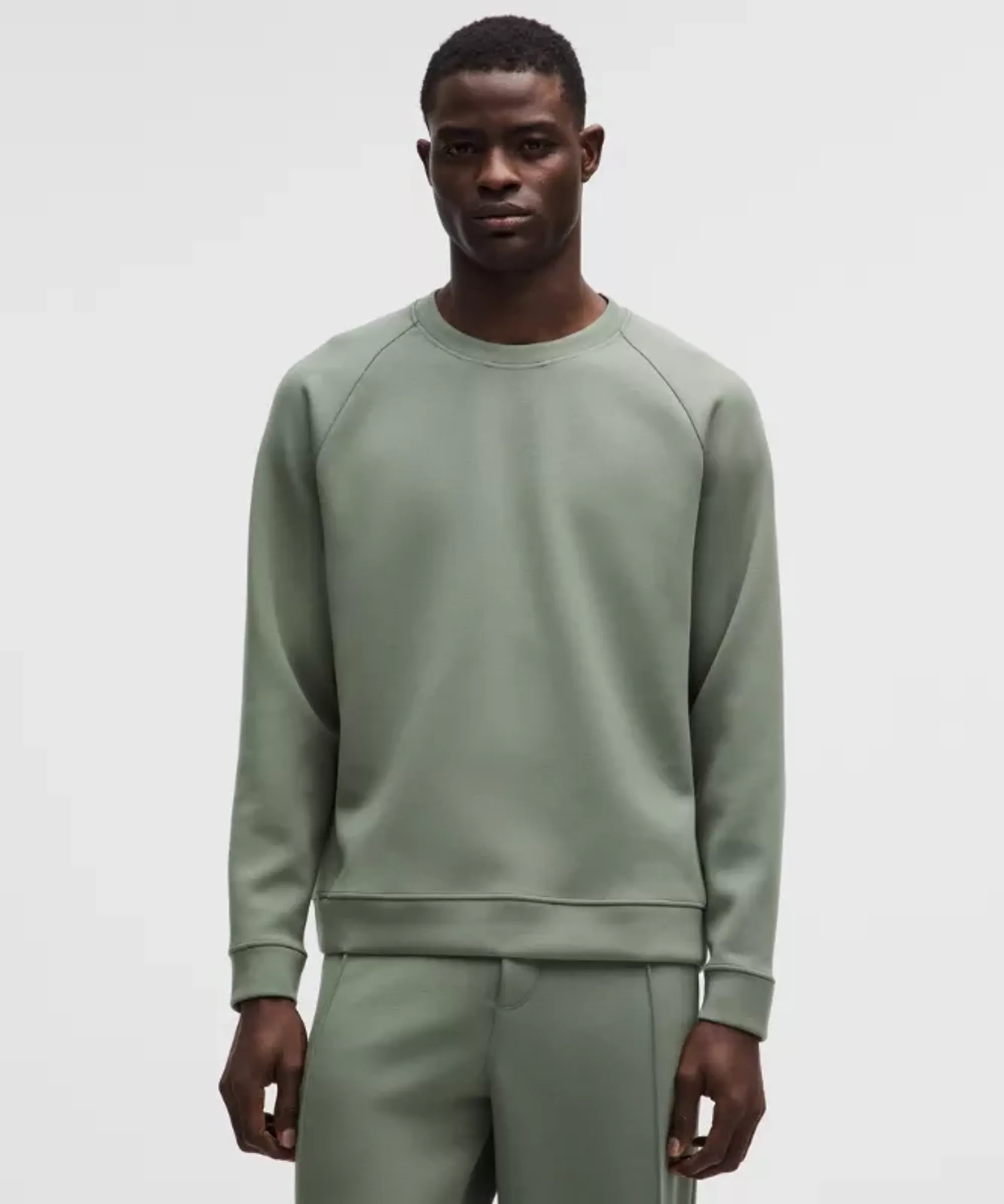 lululemon – Men's Smooth Spacer Classic-Fit Crew Sweatshirt – Color Green/Pastel – Size Large