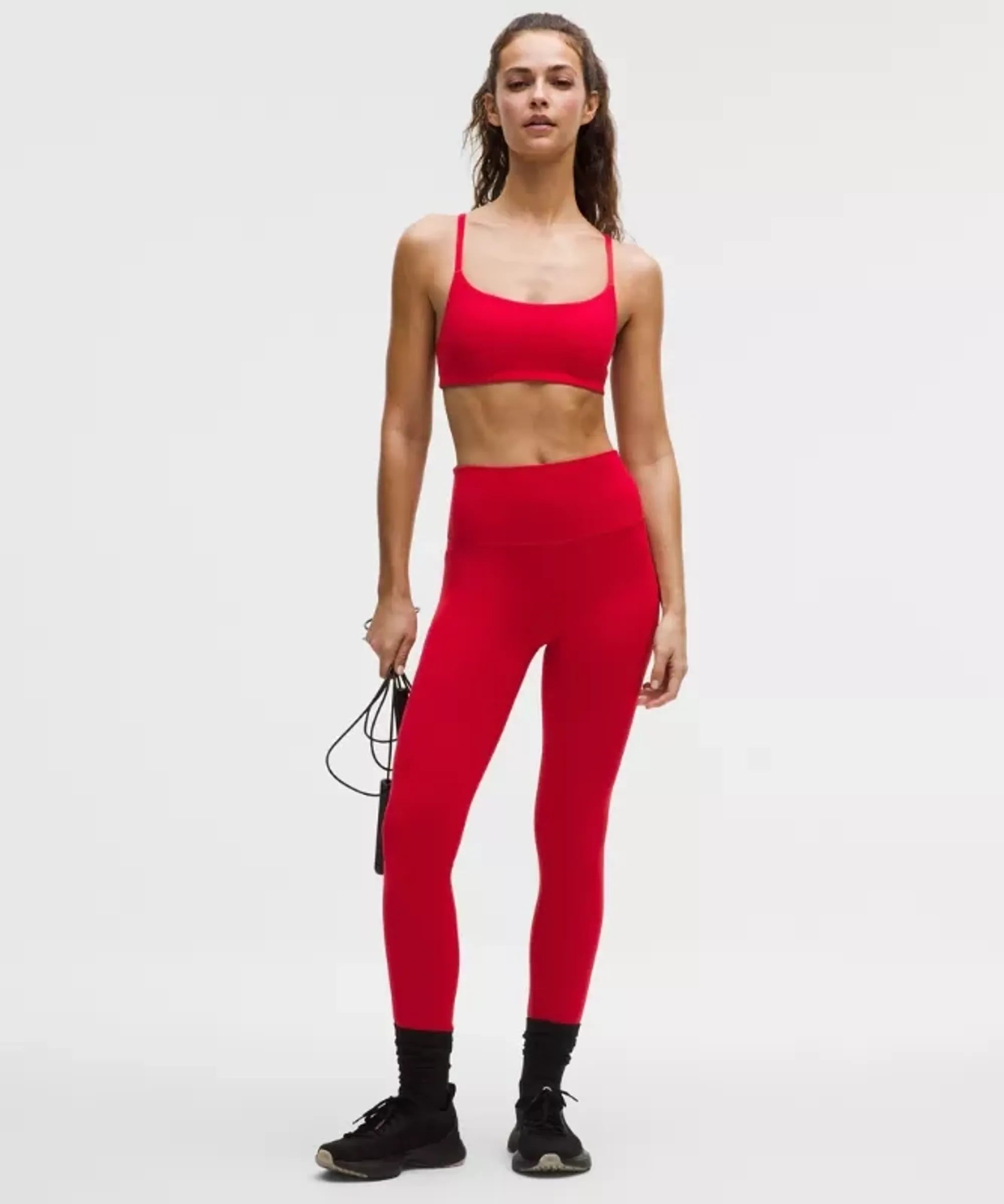 lululemon – Women's Wunder Train No Line High-Rise Tight Leggings – 28" – Color Red/Neon – Size 0
