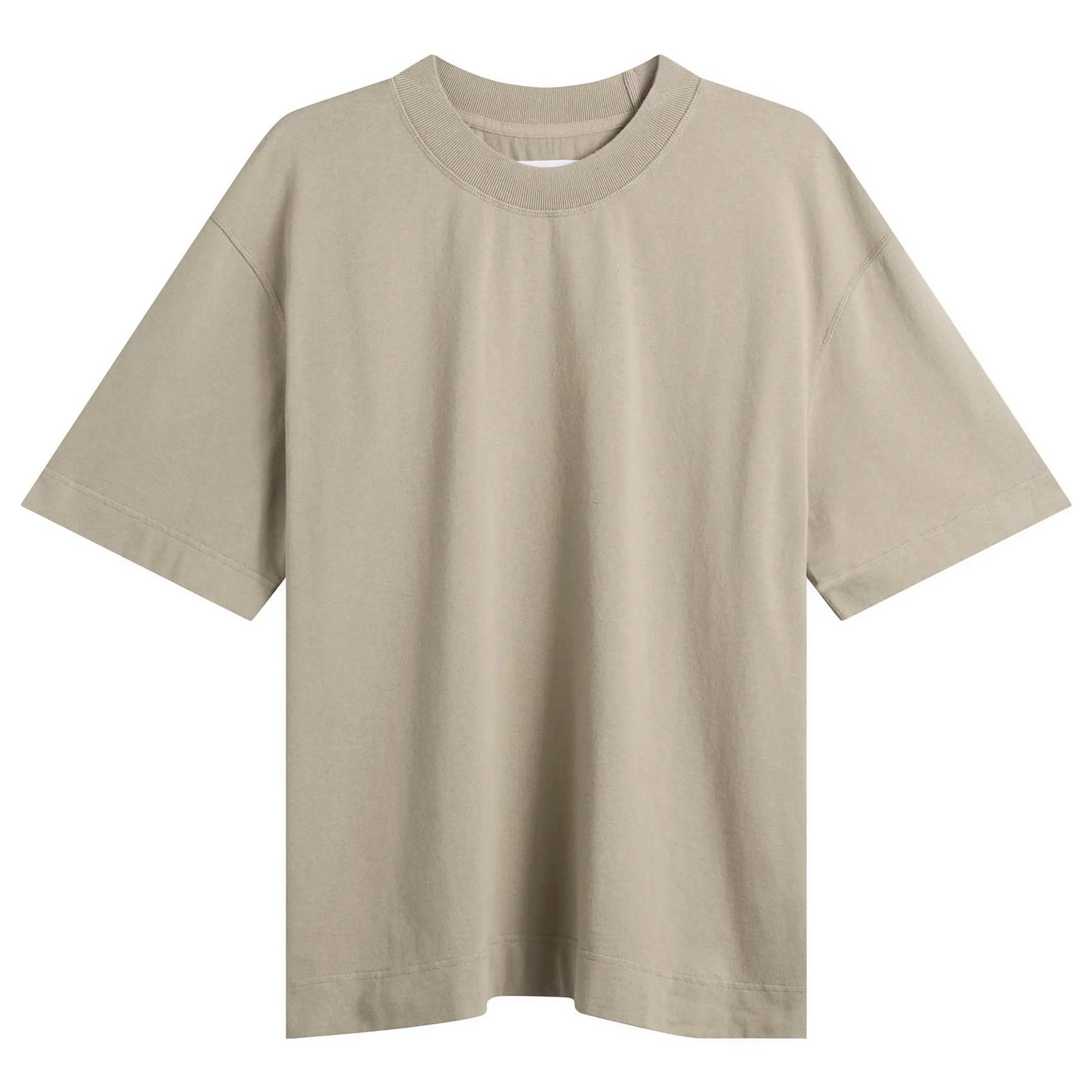 MHL by Margaret Howell Men's Flatlock Crew T-Shirt Taupe