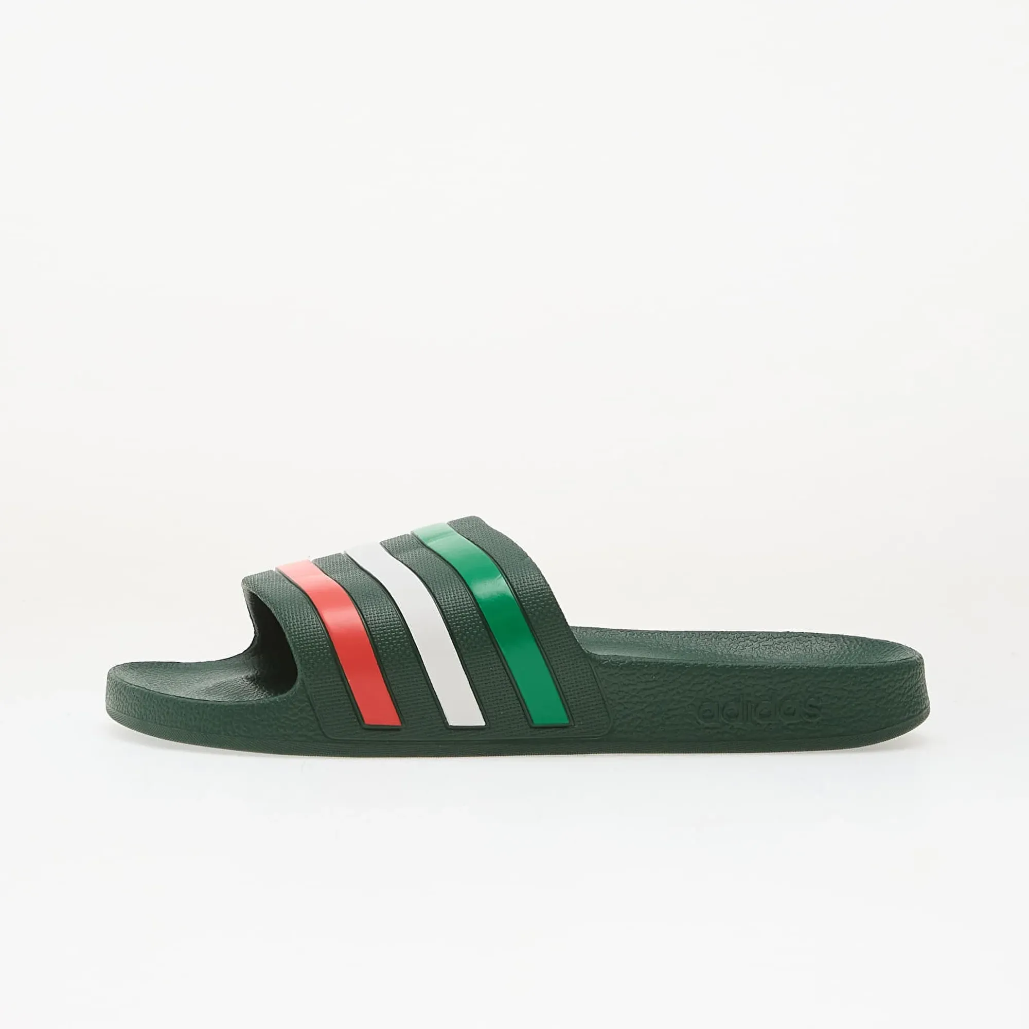 Sneakers Adidas Adilette Aqua Slides Team Dark Green/ Ftwr White/ Bright Red Eur 43