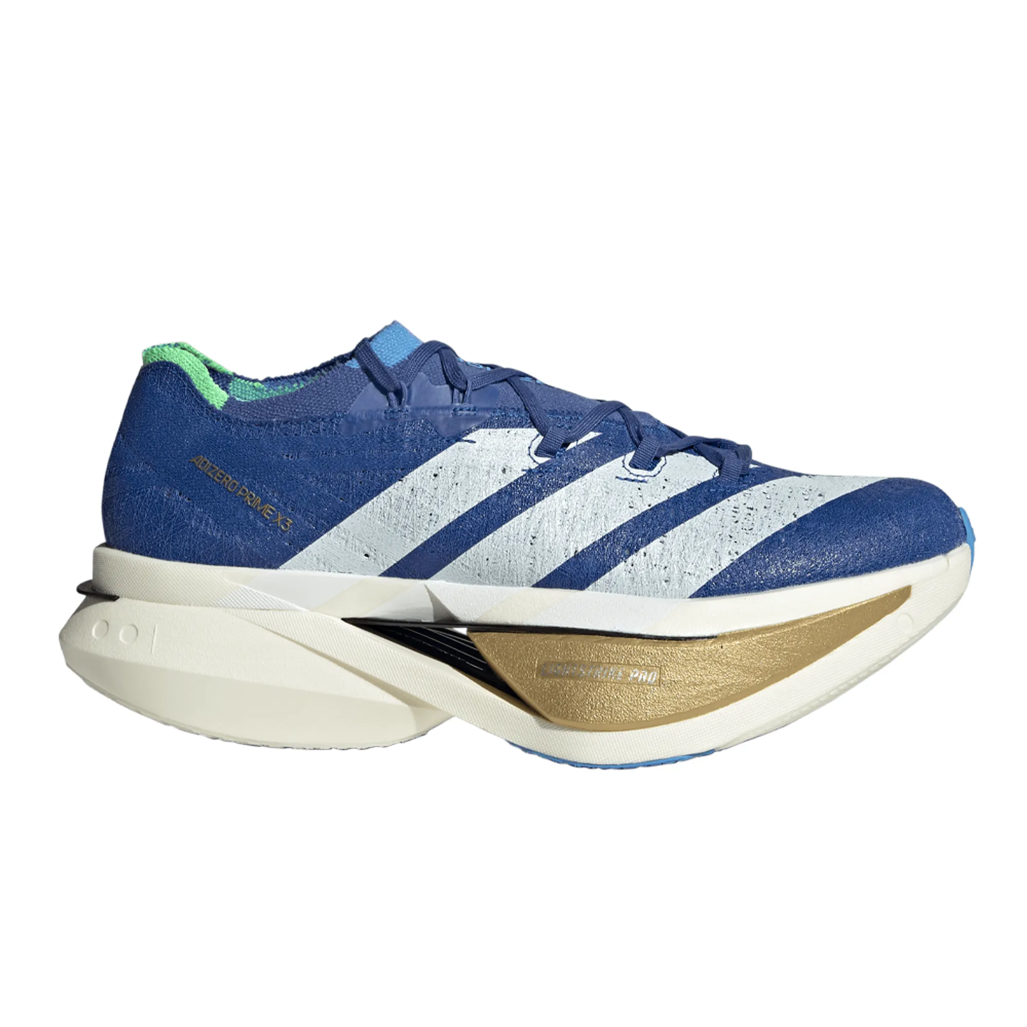 adidas Adizero Prime X3 Strung Competition running shoe Unisex-blue, white