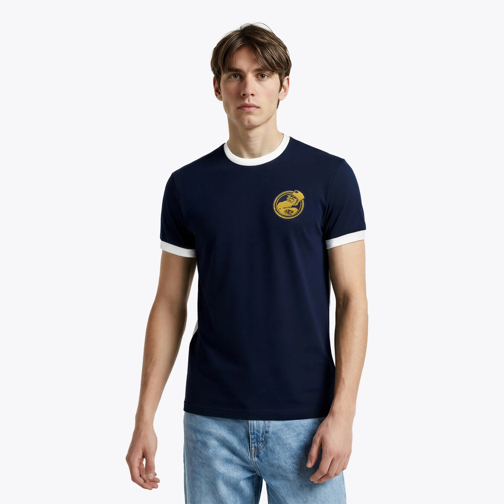 Chelsea Pensioners Ringer T-Shirt - Navy