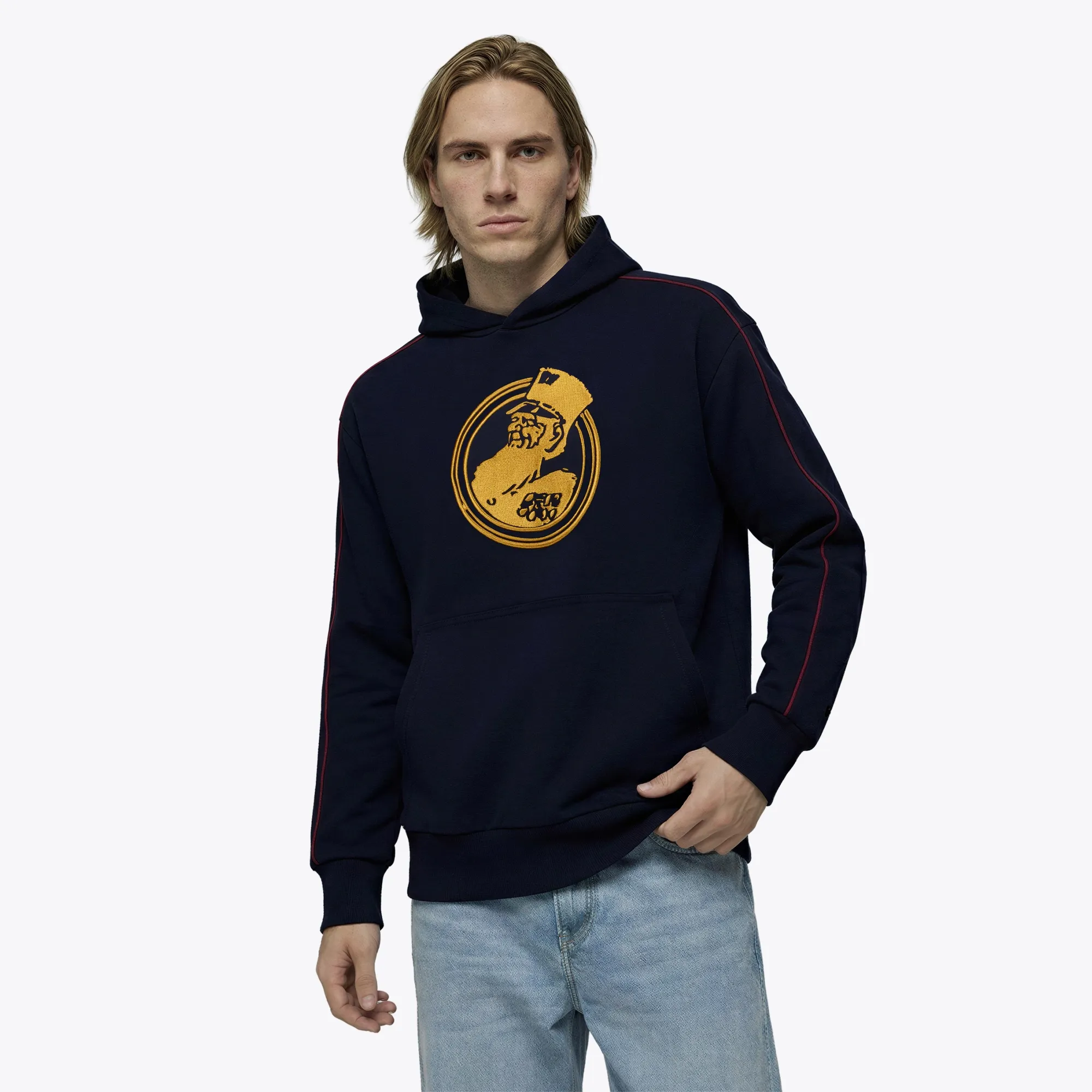 Chelsea Pensioners Piping Hoodie - Navy