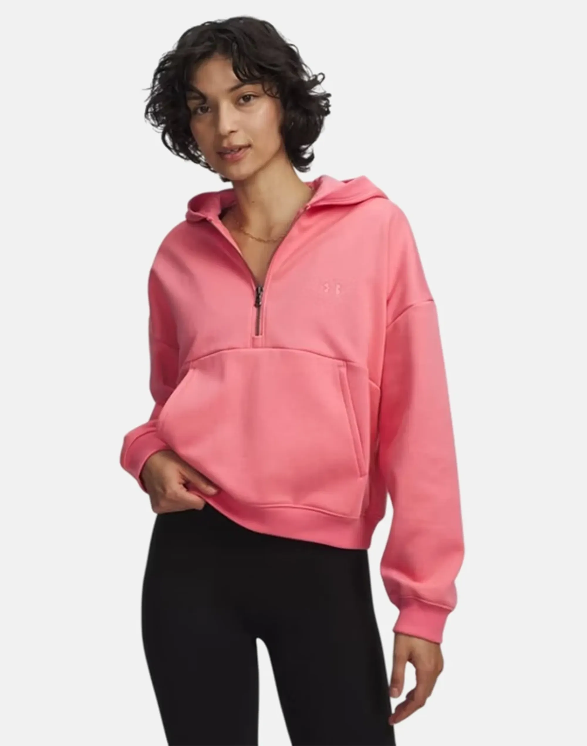 Under Armour  Icon Fleece Women's ½ Zip Hoodie Bittersweet Pink / Bittersweet Pink L