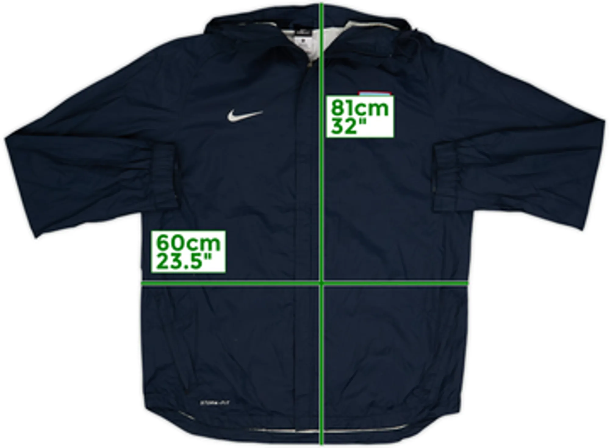 2010-11 Aston Villa Nike Hooded Rain Jacket - 7/10 - (XL)