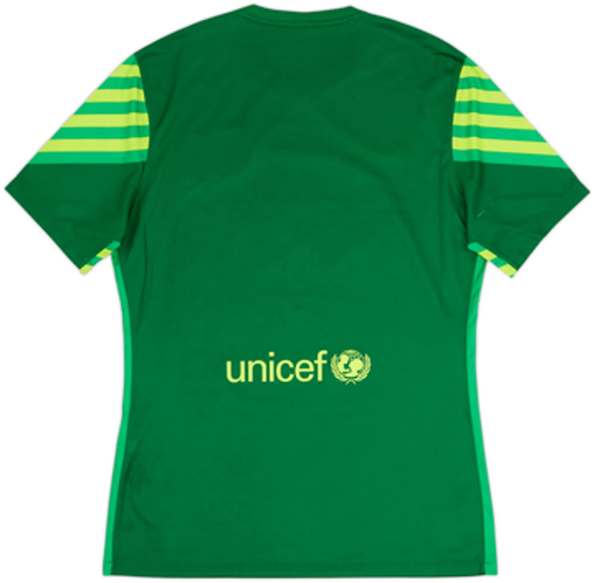 2015-16 Barcelona Player Issue GK S/S Shirt - 8/10 - (L)