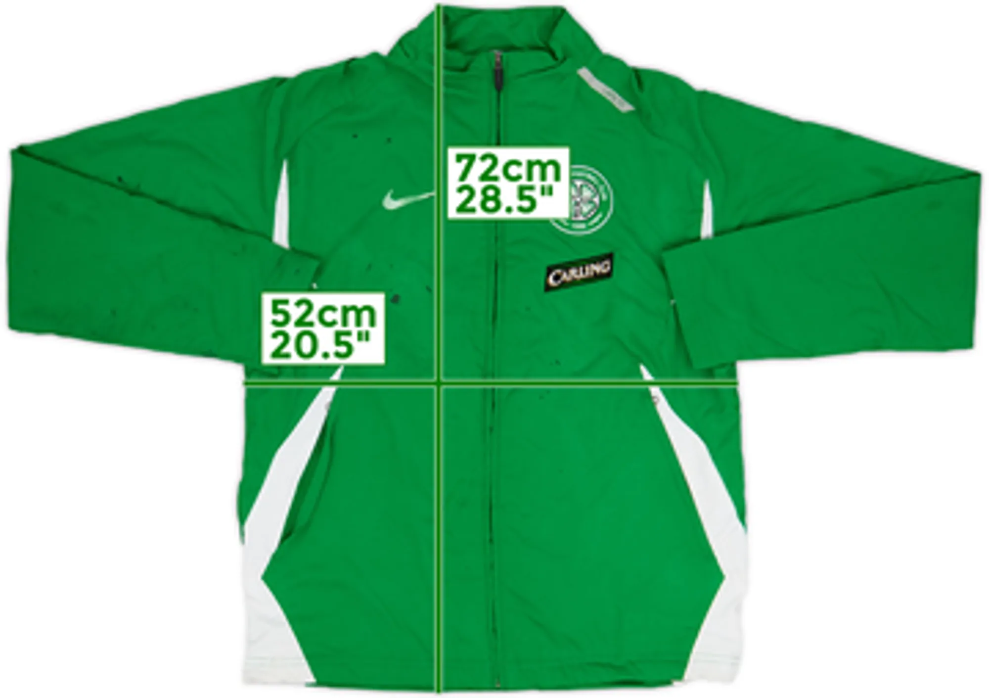 2007-08 Celtic Nike Track Jacket - 4/10 - (M)