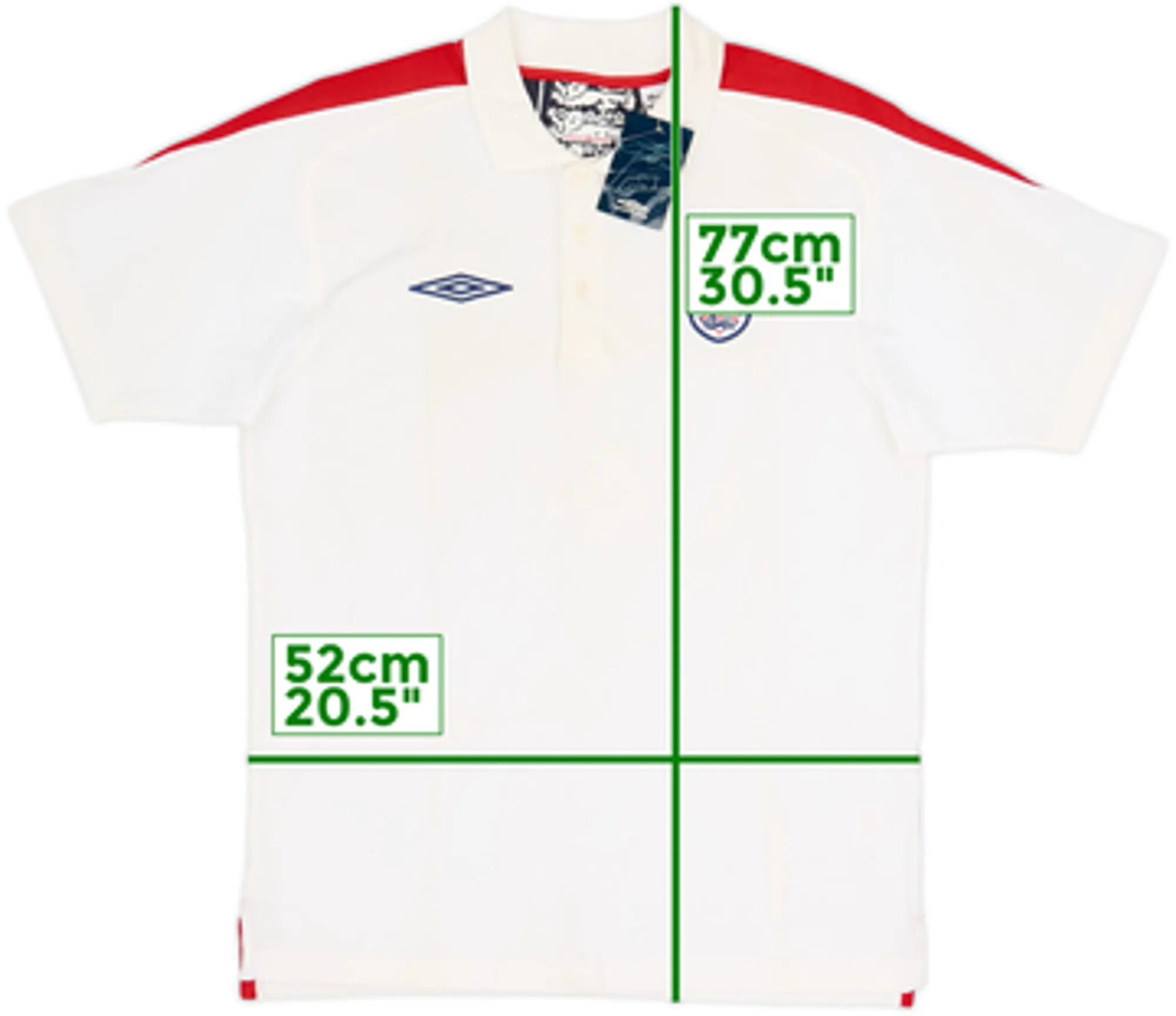 2006-08 England Umbro Polo Shirt (M)