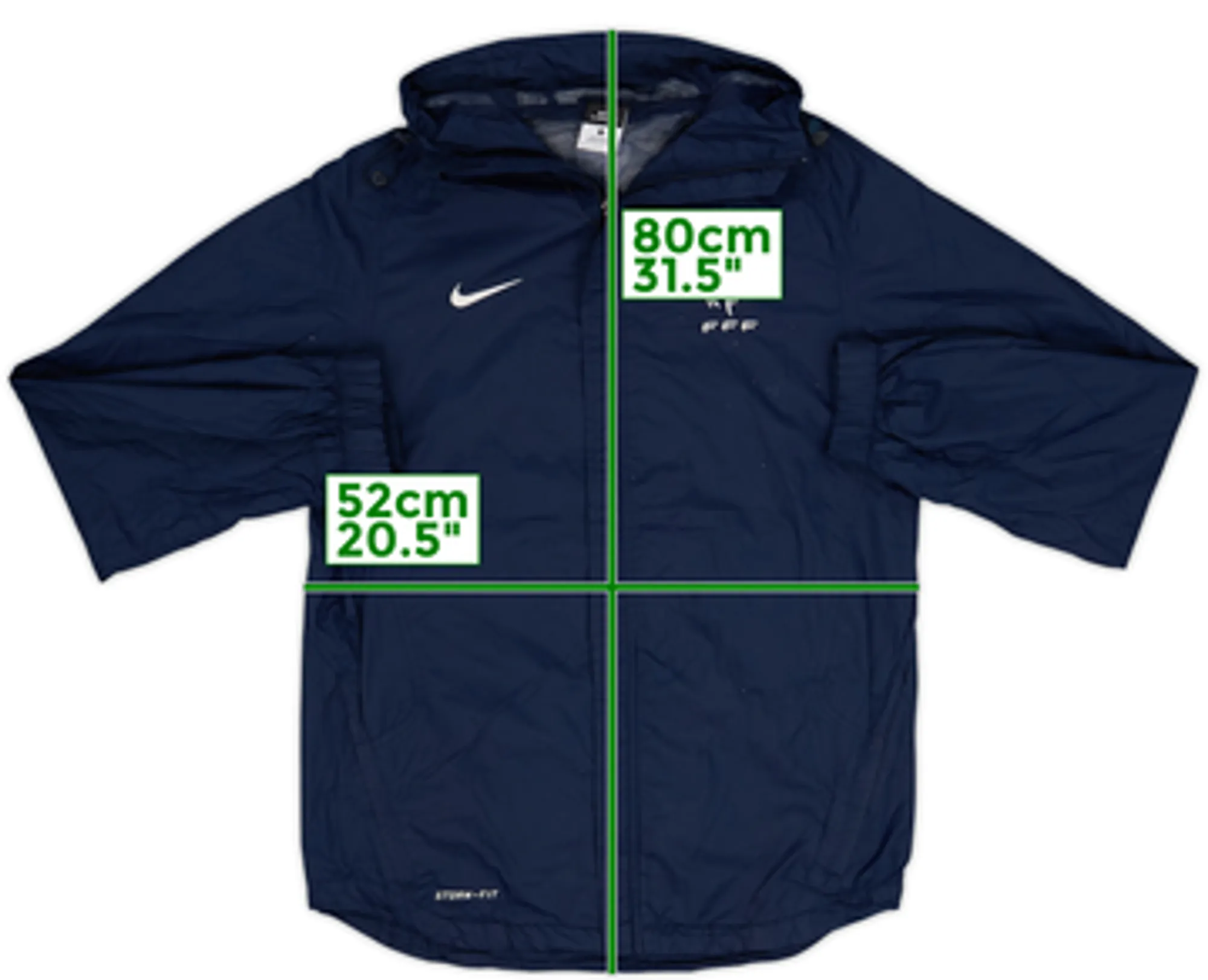 2011-12 France Nike Hooded Rain Jacket - 9/10 - (M)