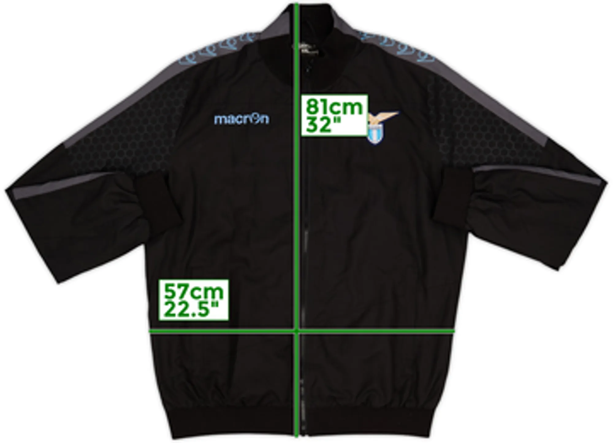 2015-16 Lazio Macron Track Jacket - 9/10 - (XXL)