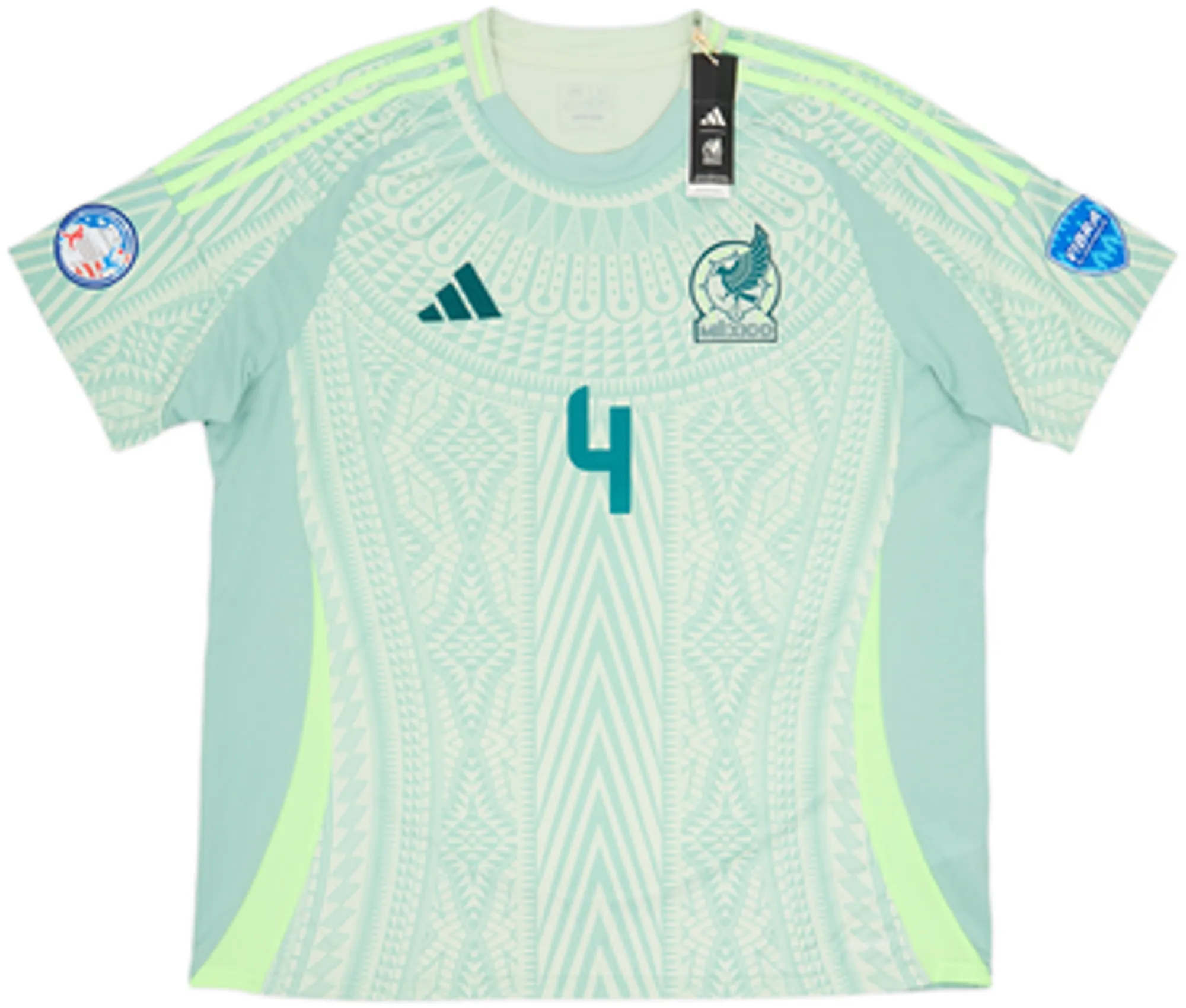 2024-25 Mexico Away Shirt E.Alvarez #4 (XXL)
