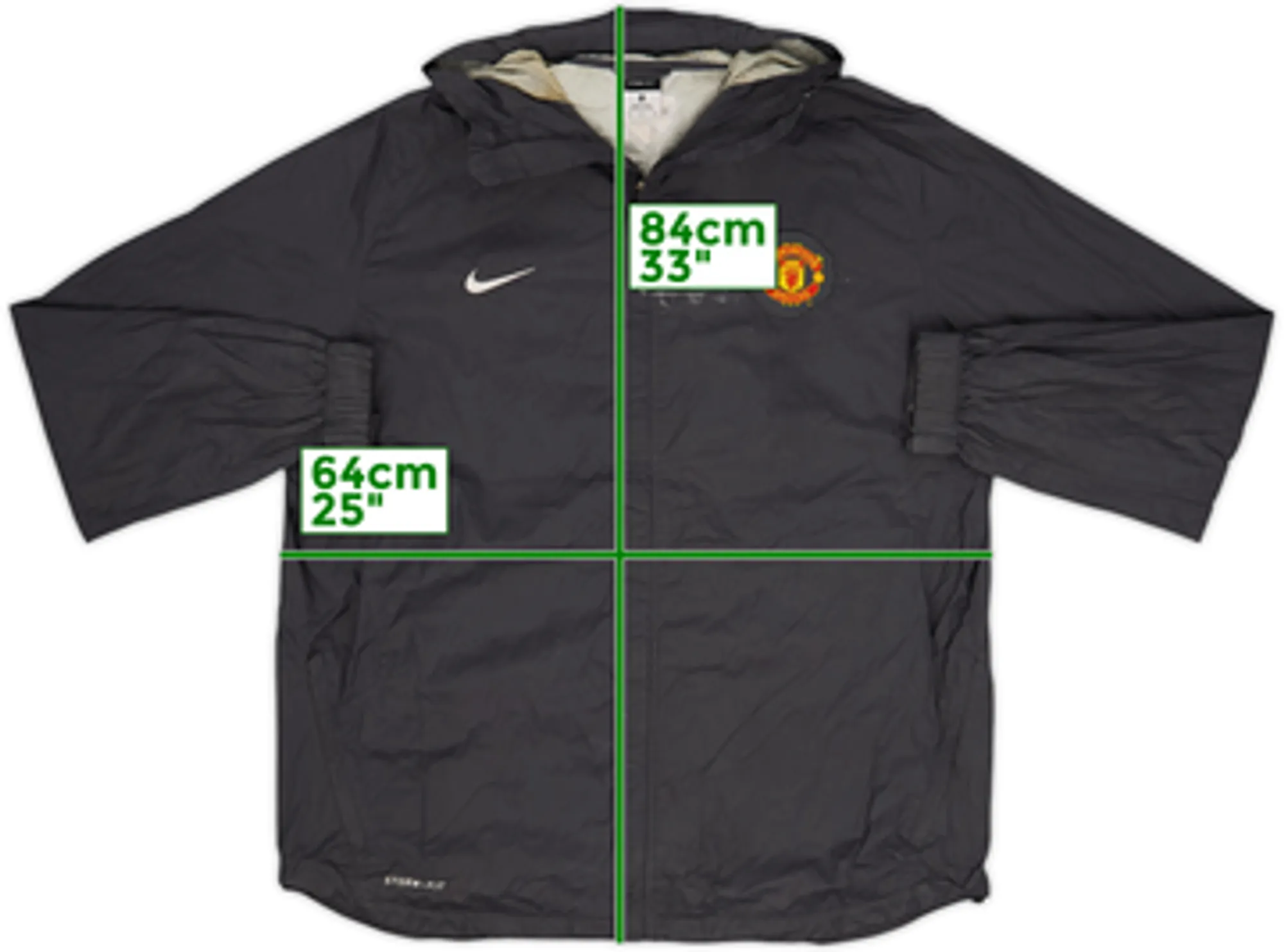 2010-11 Manchester United Nike Hooded Rain Jacket - 5/10 - (XL)